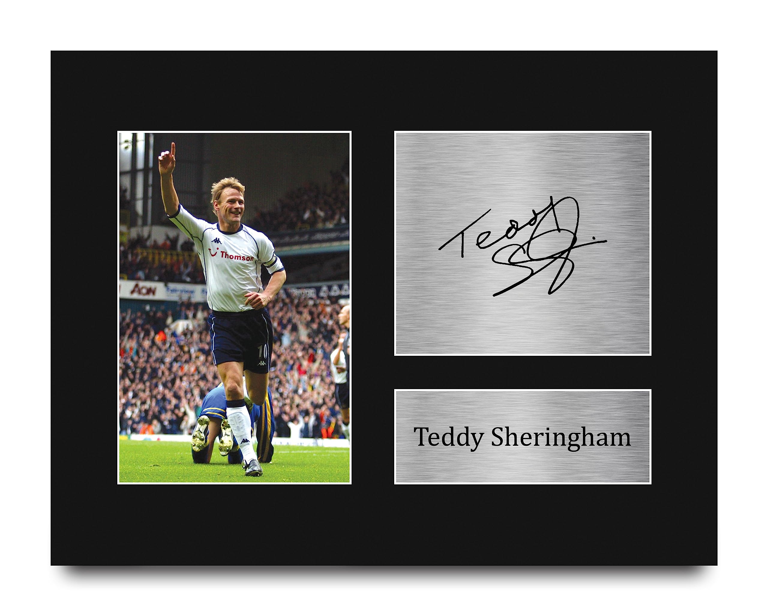 HWC Trading Teddy Sheringham Tottenham Hotspurs Spurs Gifts Printed Signed Autograph Picture for Fans and Supporters - US Letter Size
