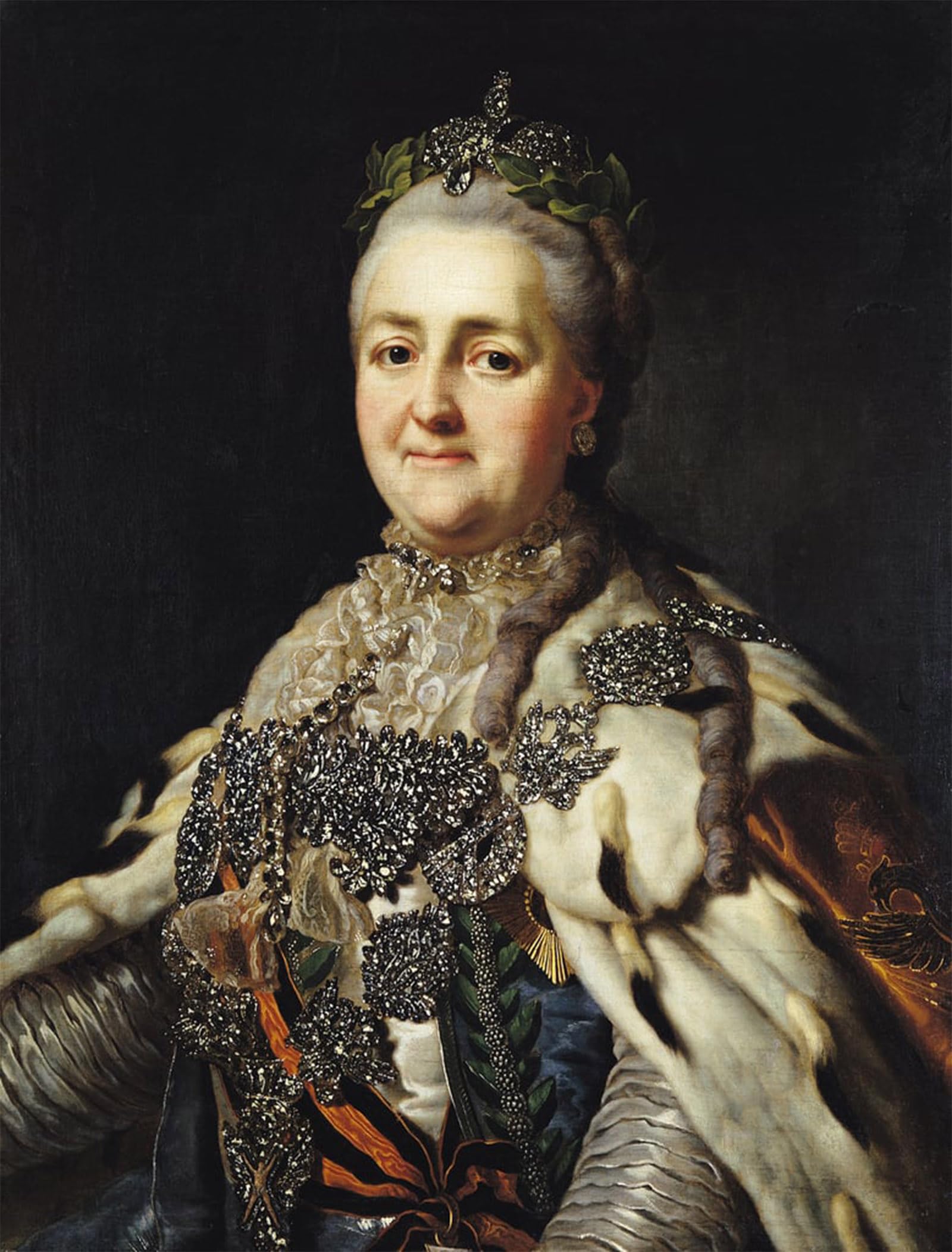 ARTXLXXBN Famous Prints Artwork Pictures Poster Painting Art Portrait of Catherine Ii of Russia by Alexander Roslin Artwork Landscape Pictures for Home Decor 60x90cm