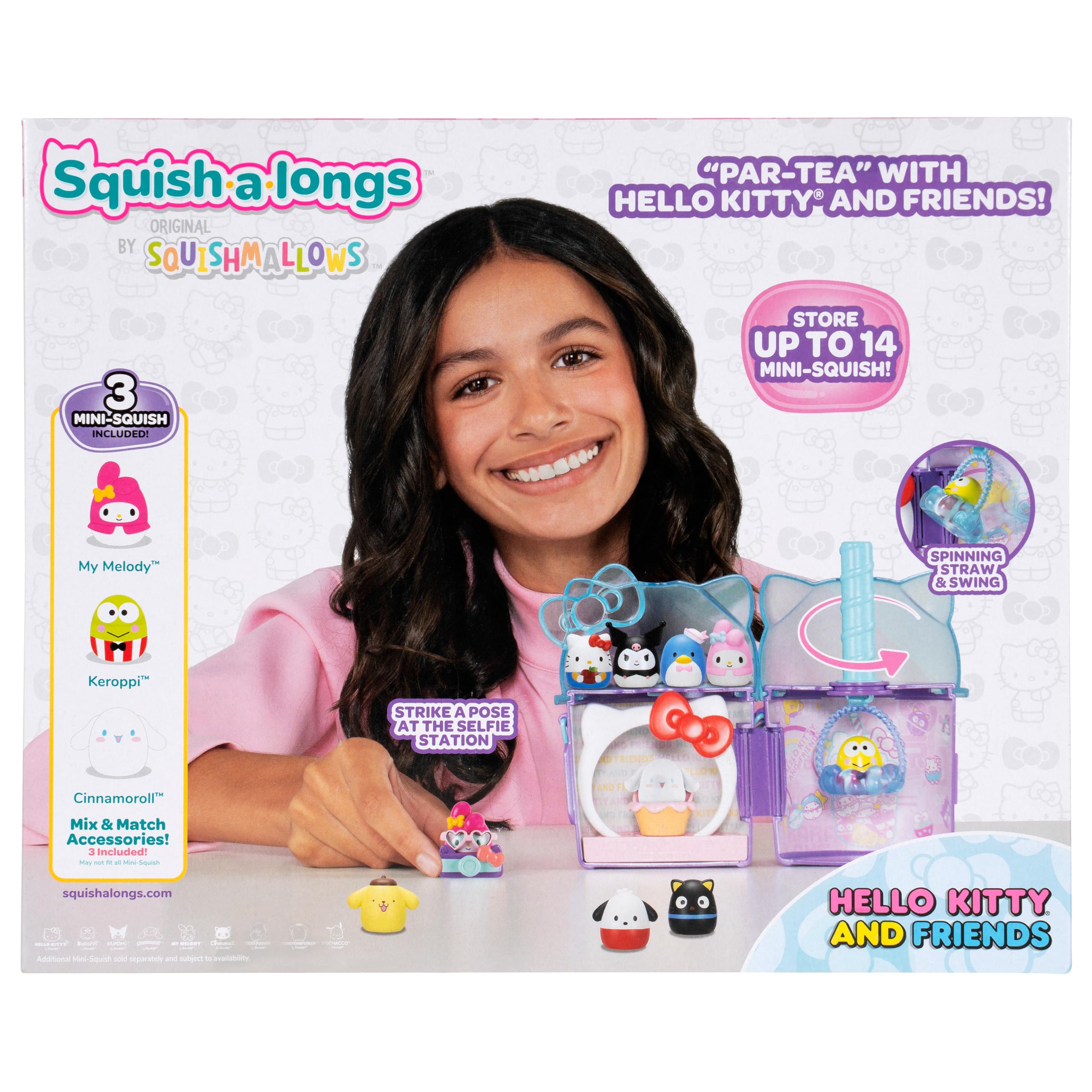 Squish-a-longs Hello Kitty and Friends Hello Kitty Boba Spielset