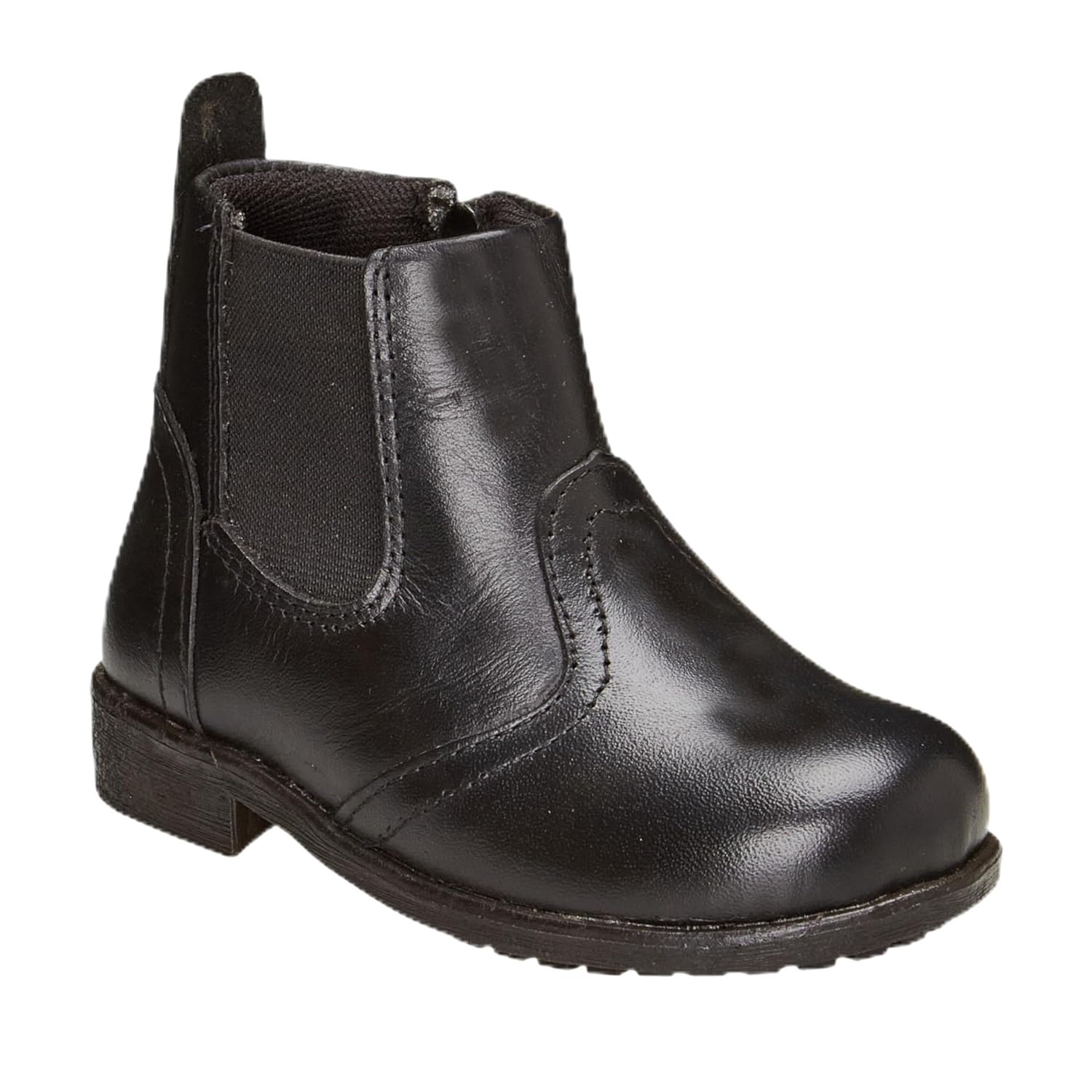 Bota Botina Infantil Masculina Couro Legitimo Ziper Country