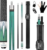 Vista 10 de HomeSeason Taco de Billar de 58" Tacos de Billar con Agarre de Hilo de Nylon Profesional de Baja Deflexión para Billar