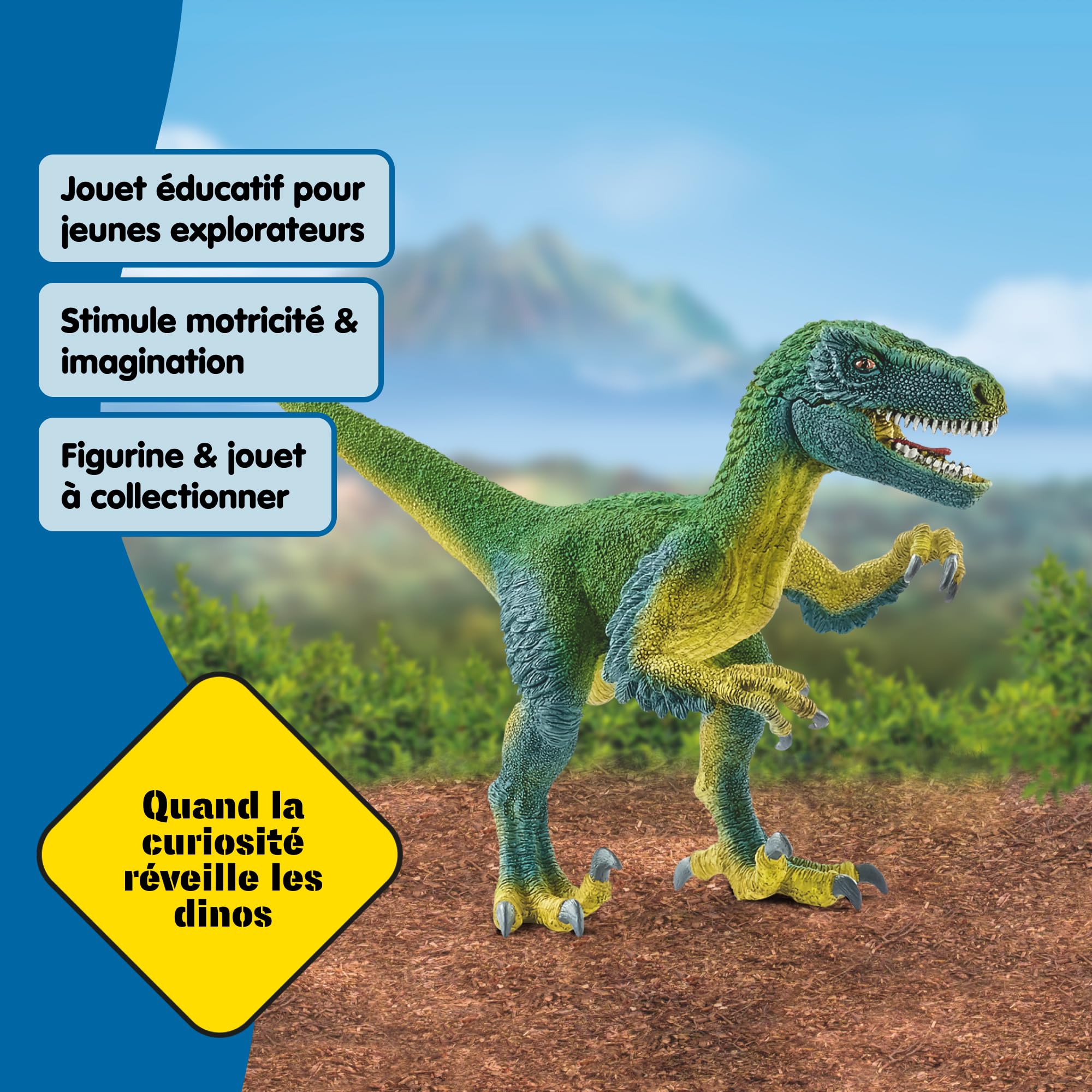 Schleich Dinosaure Vélociraptor 14585 18 x 6 x 10 cm