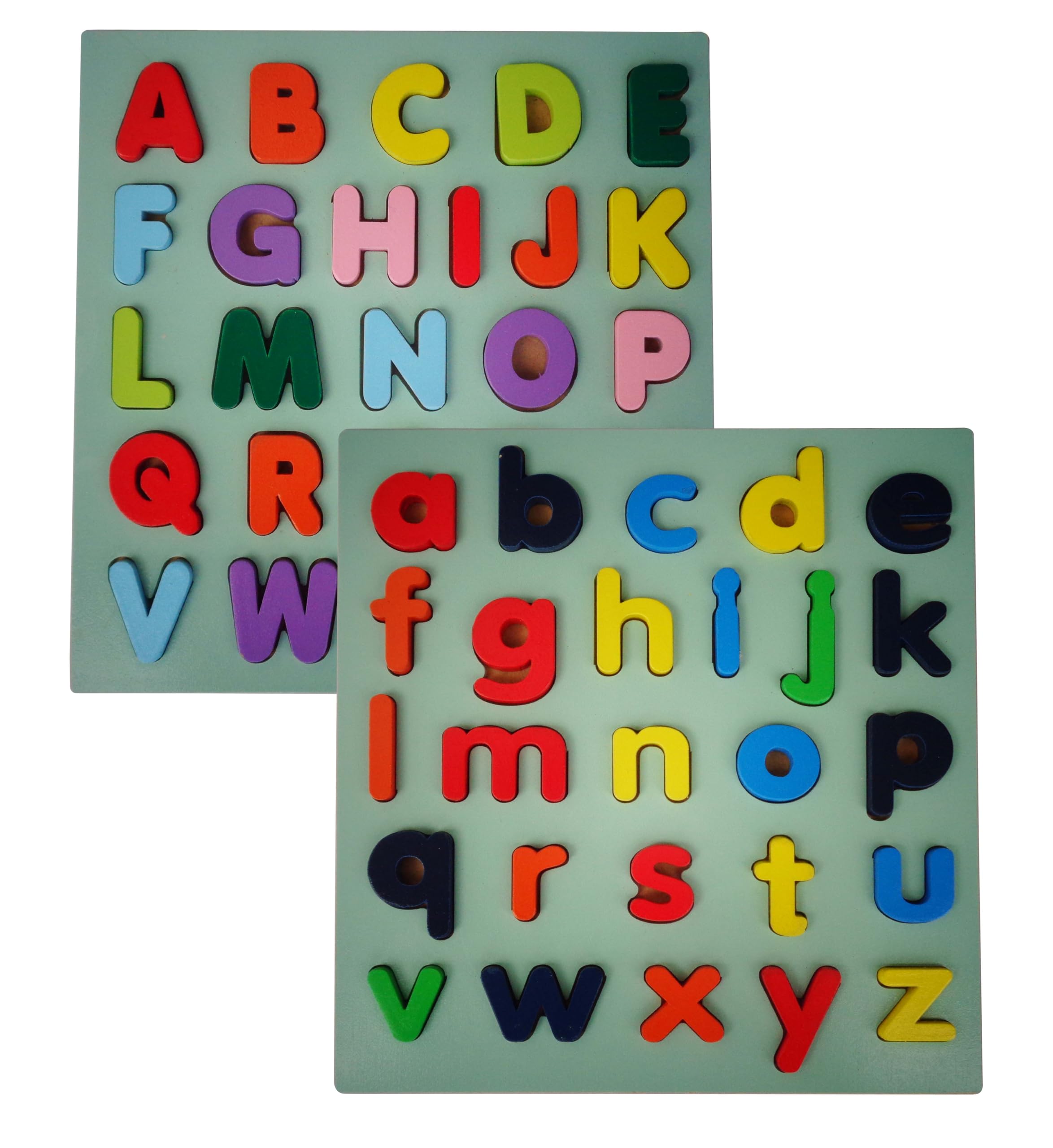 Voolex - Wooden Tray toy with English Alphabet(uppercase and lowercase) Blocks for Kids 3 Years - Puzzles - Learning Educational Montosseri Toys - pack of 2 (B0BLYTQCL9) Amazon Price History, Amazon Price Tracker