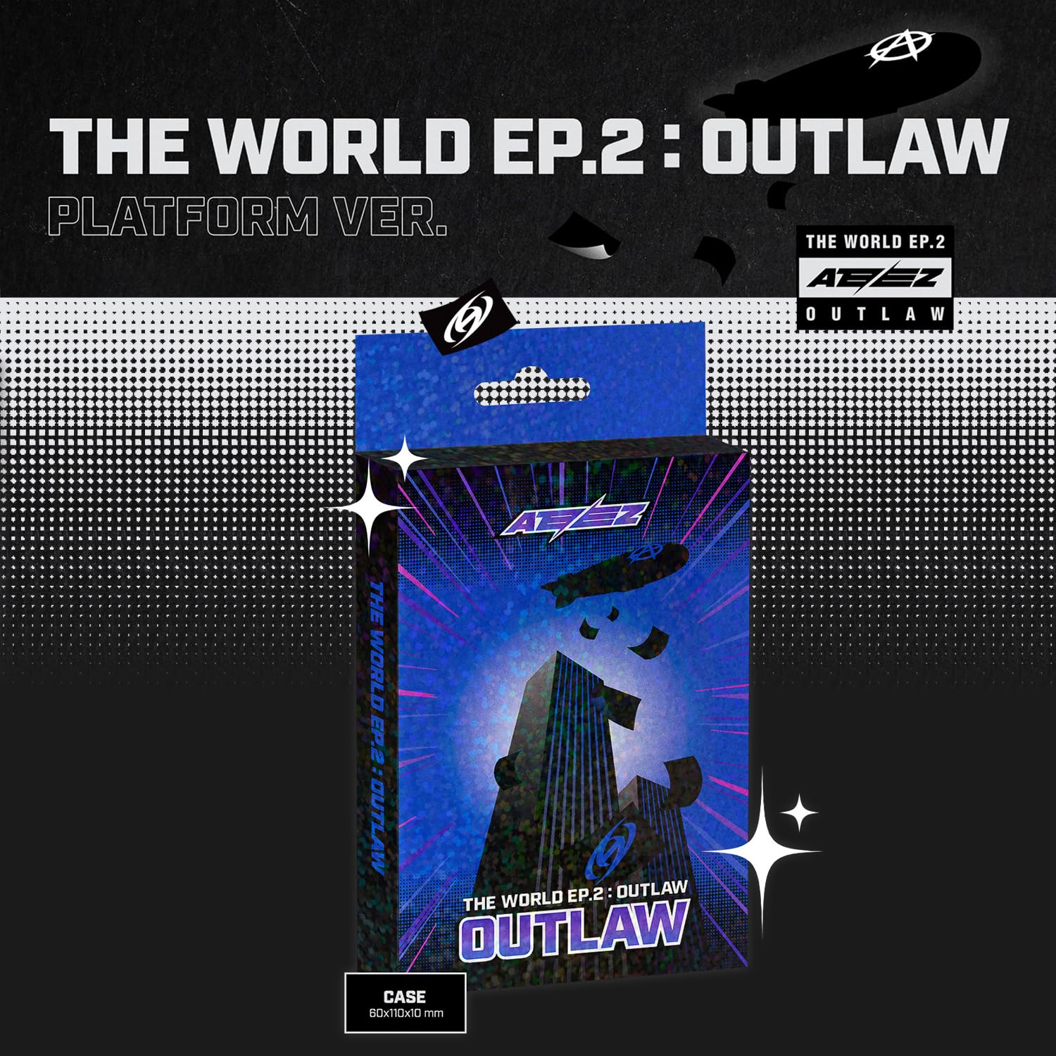 ATEEZ - [THE WORLD EP.2 : OUTLAW] (PLATFORM VER.) Case + Mini Card
