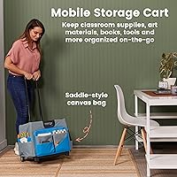 Vista 3 de Set de carrito universal y bolsa organizadora ECR4Kids, MemoryStor, Azul, 2