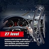 Vista 4 de 3 Limpiaparabrisas de 26"/20"/16" Juego de escobillas para parabrisas para Dodge Grand Caravan 2019 2018 2017 2016 2015 2014 2013 2012 2011 2010