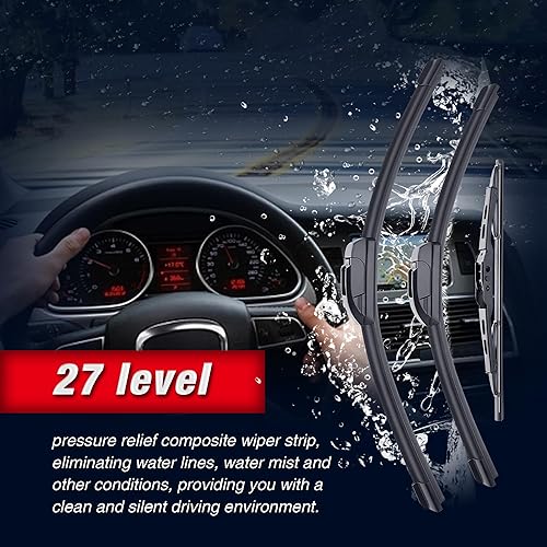 Miniatura 4 de 3 limpiaparabrisas de 262016 pulgadas para Dodge Grand Caravan 2019 2018 2017 2016 2015 2014 2013 2012 2011 2010 2009 2008 calidad de fabricante