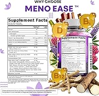 Vista 7 de Menopause Supplement for Women Gummies with Black Cohosh, Wild Yam, DIM, Magnesium, Red Clover Chasteberry for Hormone Balance Relief Night Sweats