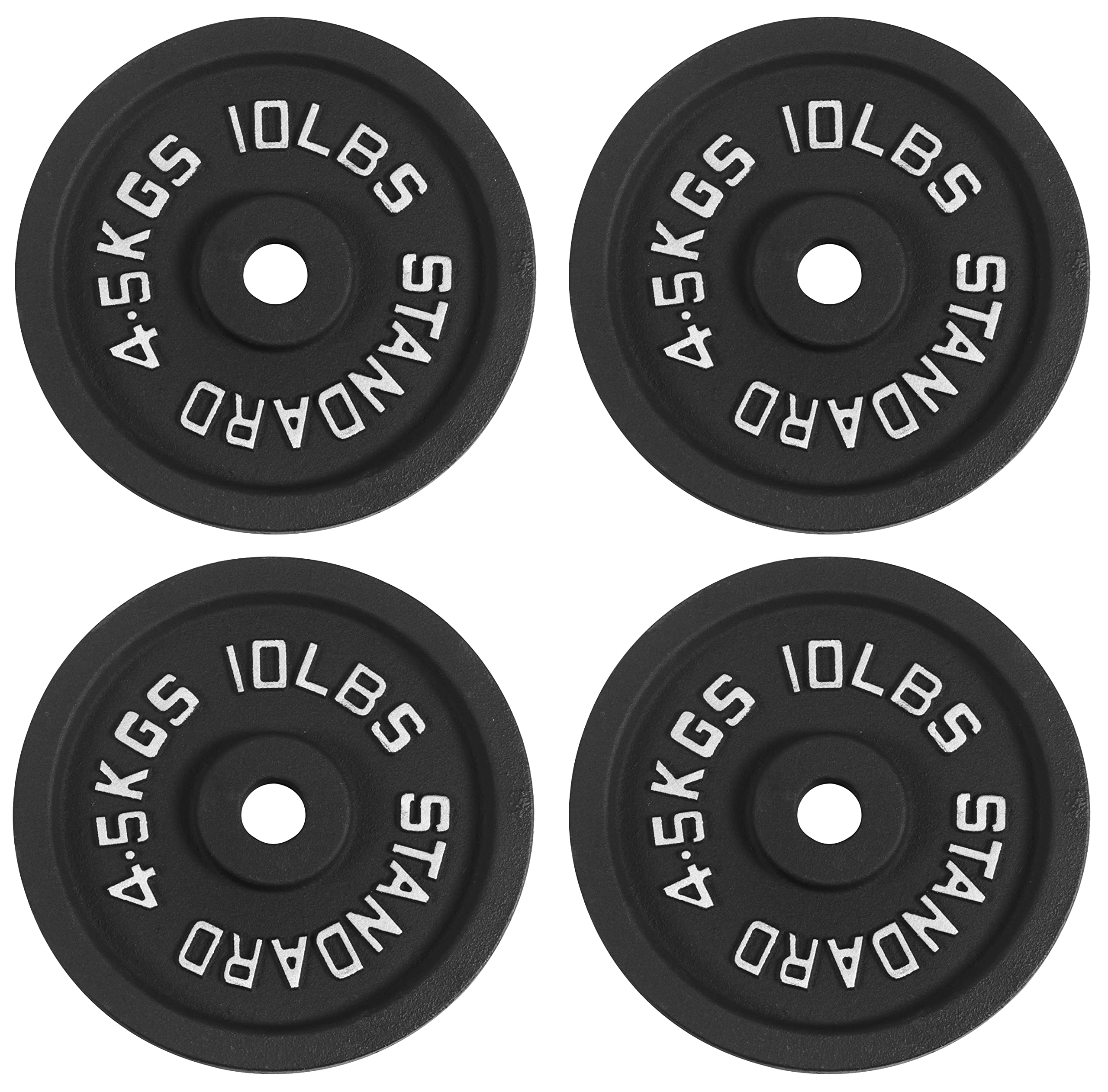 BalanceFrom Cast Iron Plate Weight Plate for Strength Training and Weightlifting, Olympic or Standard