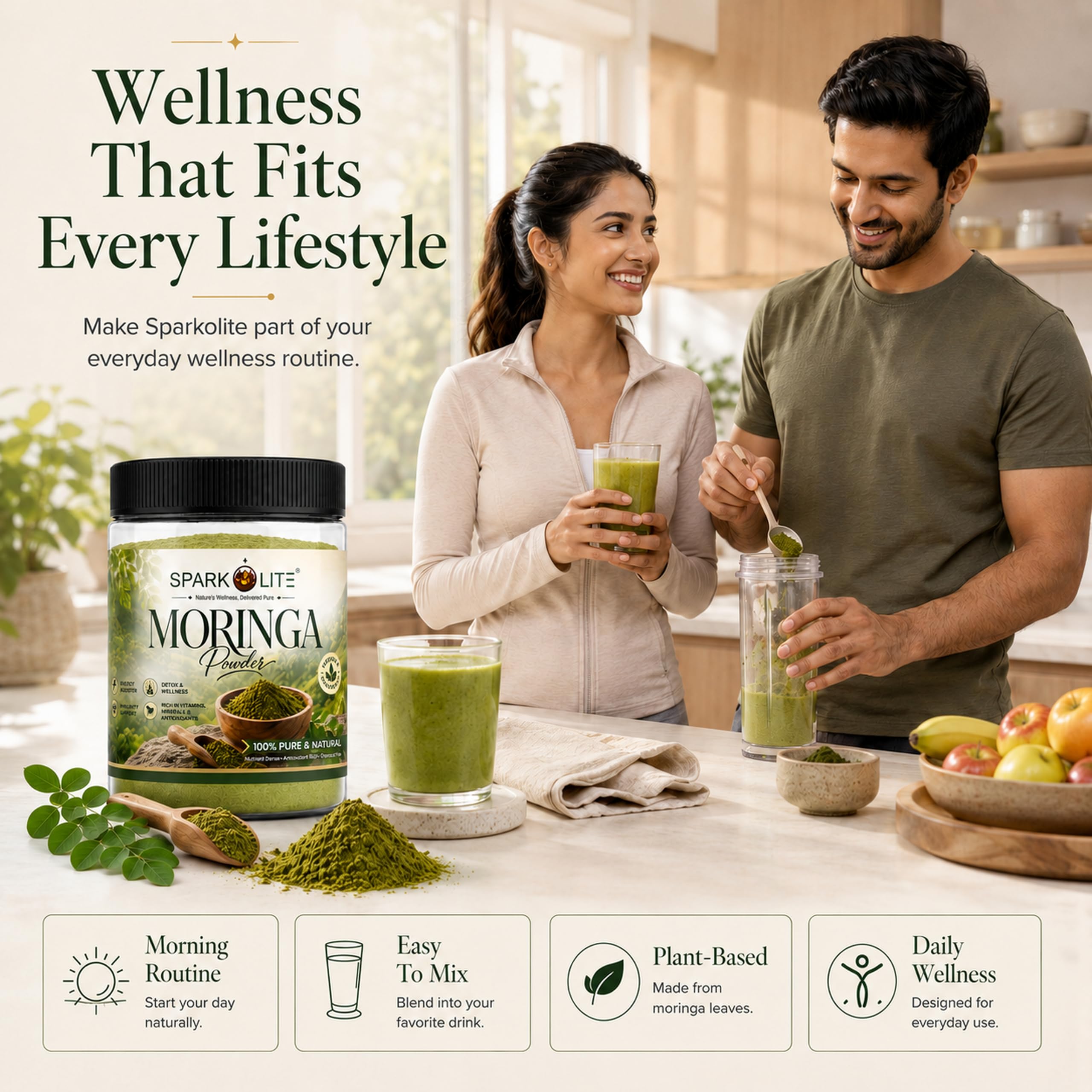 Organic Moringa Powder 500 gram | 100% Pure Moringa Leaf Powder | Drumstick Leaf Powder | Natural Superfood | No Preservatives — Amazon image 5