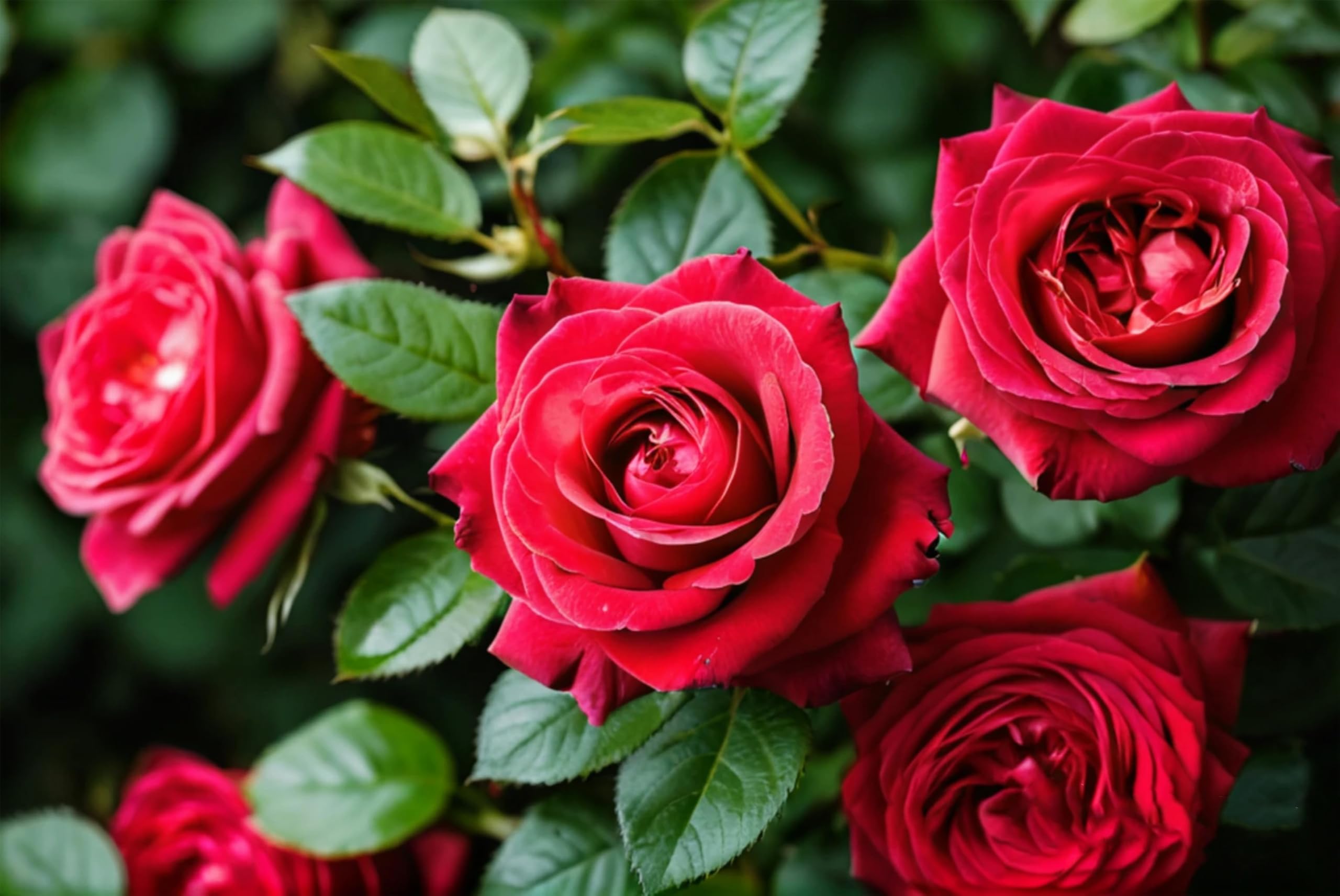 Amazon.com : 5 RED Rose Rosa Bush Shrub Perennial Flower Seeds