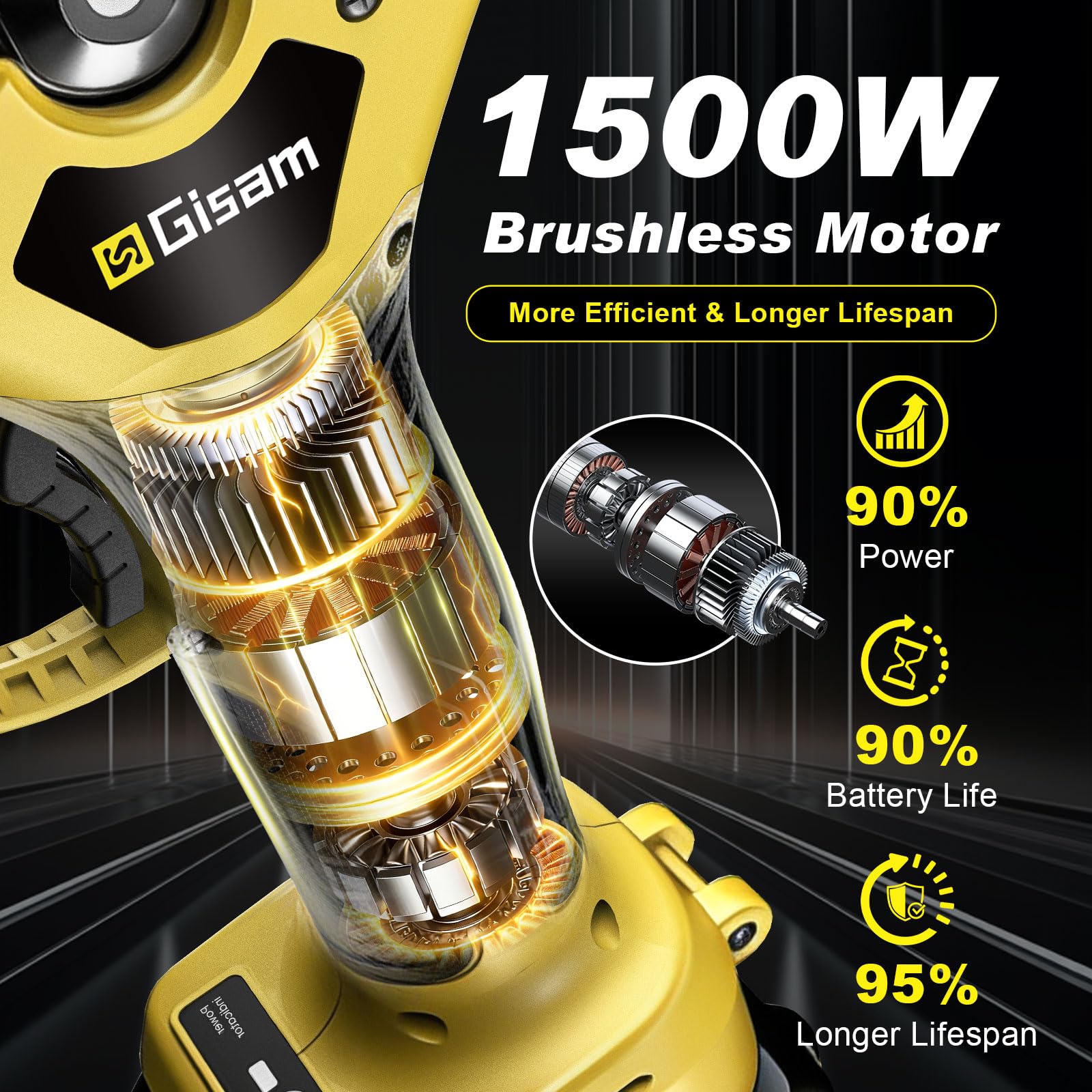 Sécateur Électrique Avec Perche, Moteur Brushless, Portée Totale 2,8 m, 2-en-1 Secateur Electrique Sans Fil avec Lame SK5 et 2x2.0 Ah Batteries, pour Jardinage, Ferme, Arbres Fruitiers