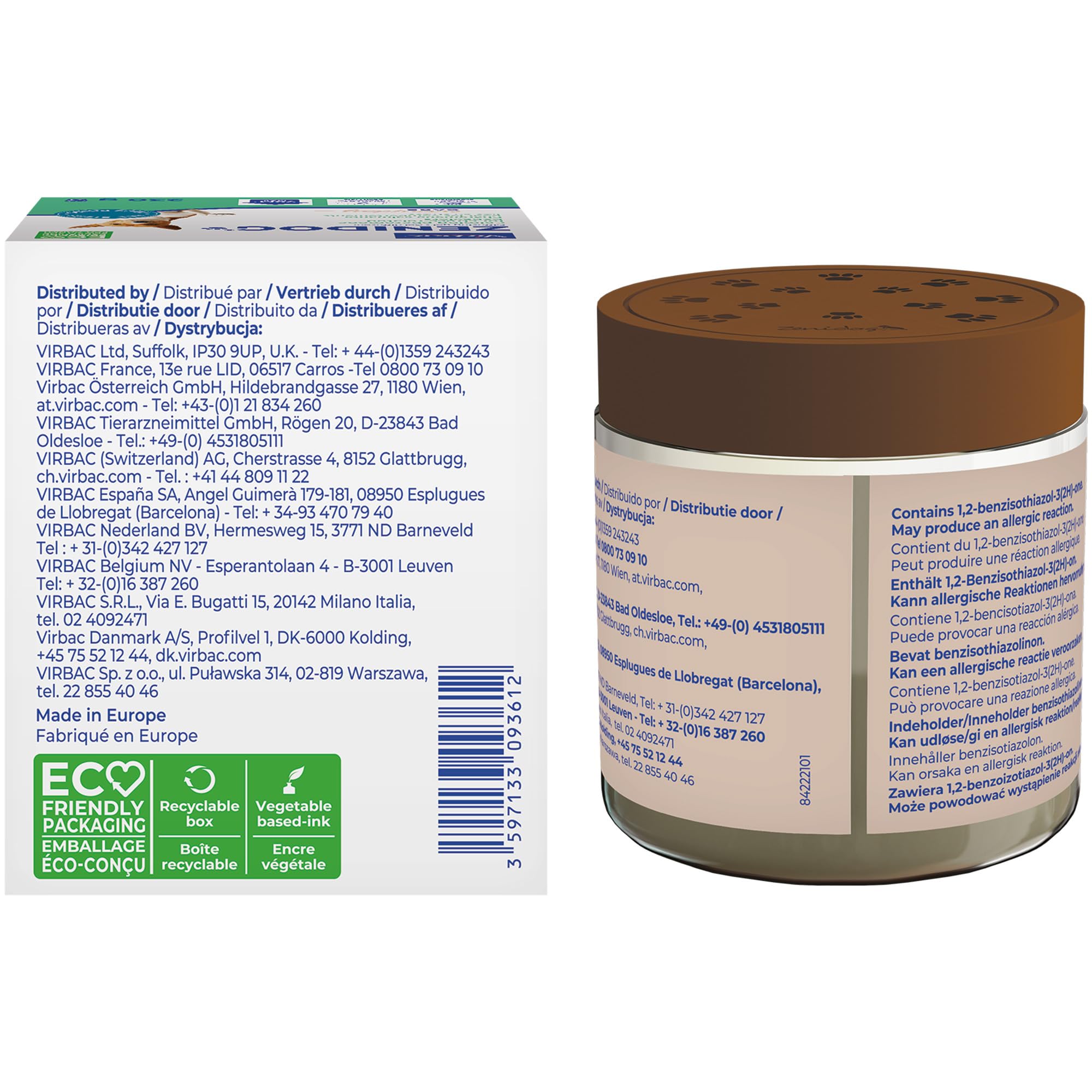 Virbac Zenidog Difusor Feromonas Gel Perros - Antiestrés sin Electricidad - Dura 2 Meses - 230g