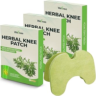 Wellnee Original Herbal Knee Patch - Wellknee Plaster for Knee Support, Neck and Back - Made with Natural Herbs and Ingredients (30 Pads)