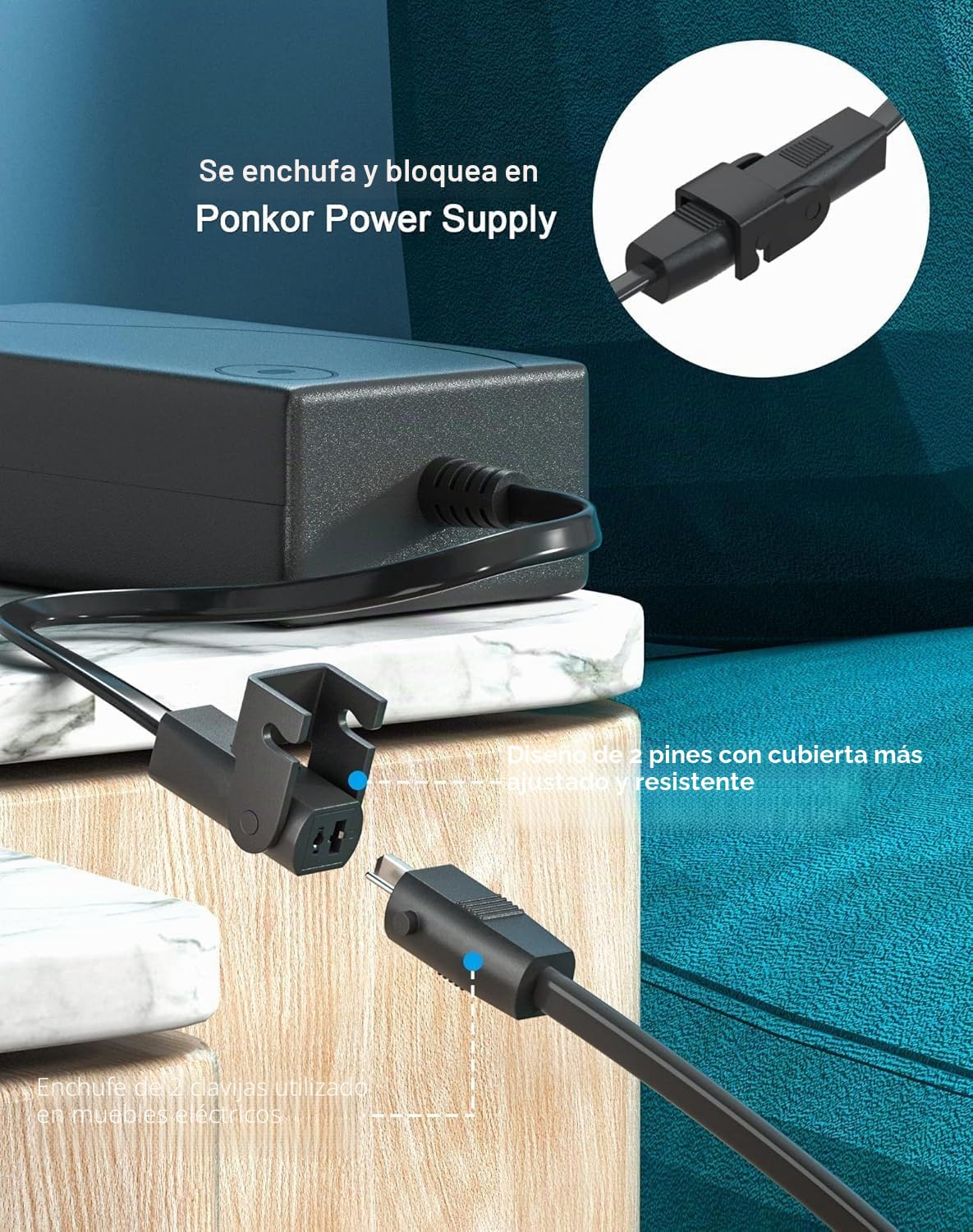 Transformador Reclinable Eléctrico, Adaptador de 29V 2A CA/CC Fuente de Alimentación de Conmutación de Silla Elevadora Universal para Limusinas OKIN con Cable Anular (Cable de Alimentación Incluido)