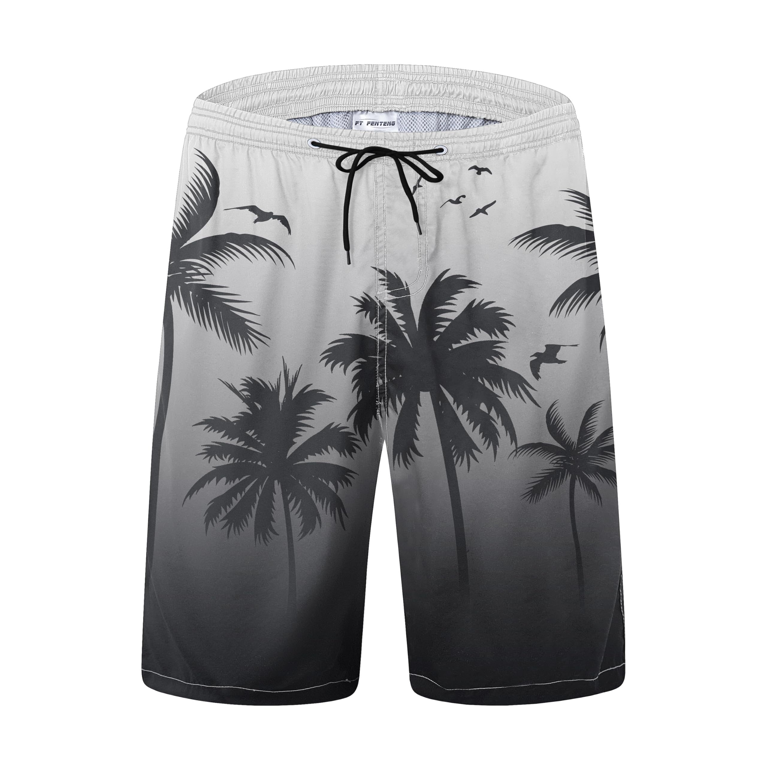 Mens Swim Trunks Quick Dry Board Shorts with Mesh Liner, Breathable Big & Tall Beach Shorts Swimwear Bathing Suits-image-44