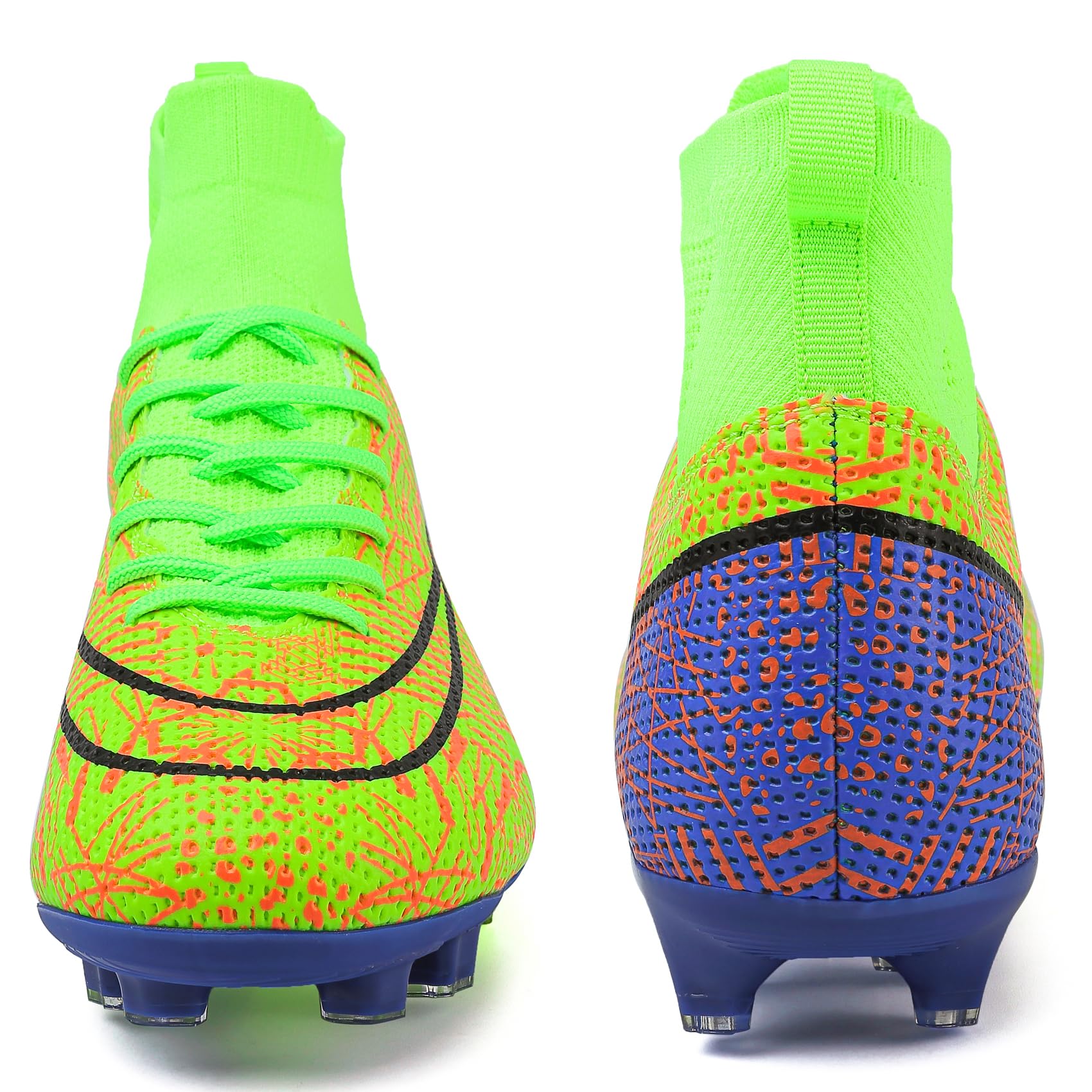 DimaiGlobal Scarpe da Calcio Uomo Sportivo attività Scarpe da Futsal Professionali competizioni Scarpe da Allenamento Teenager Indoor Scarpe da Calcetto Prato Artificiale