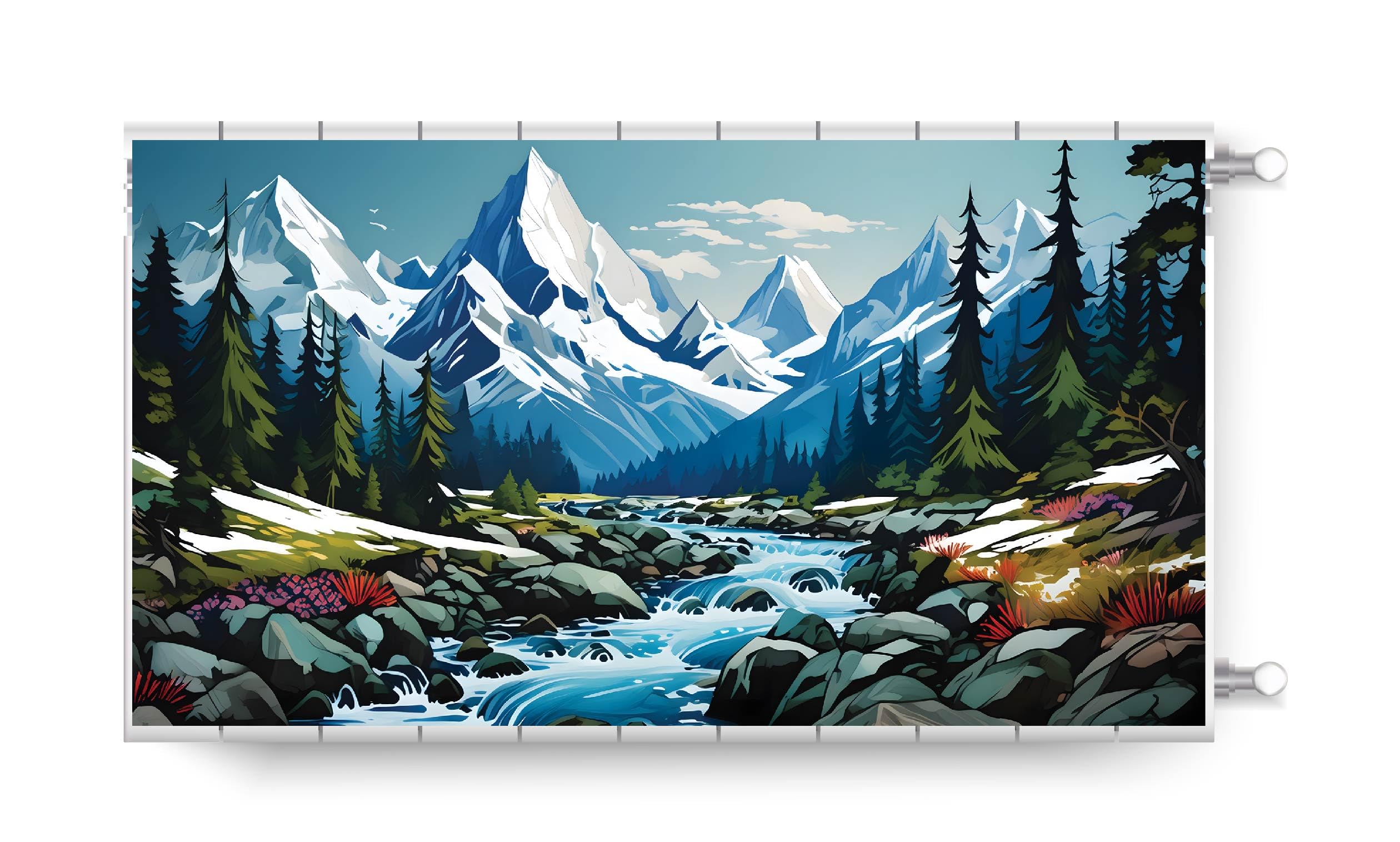 JAROGRAF Magnetic Radiator Cover – Decorative Interior Radiator Mat, Easy No-Drill Installation, and Designs — image 1