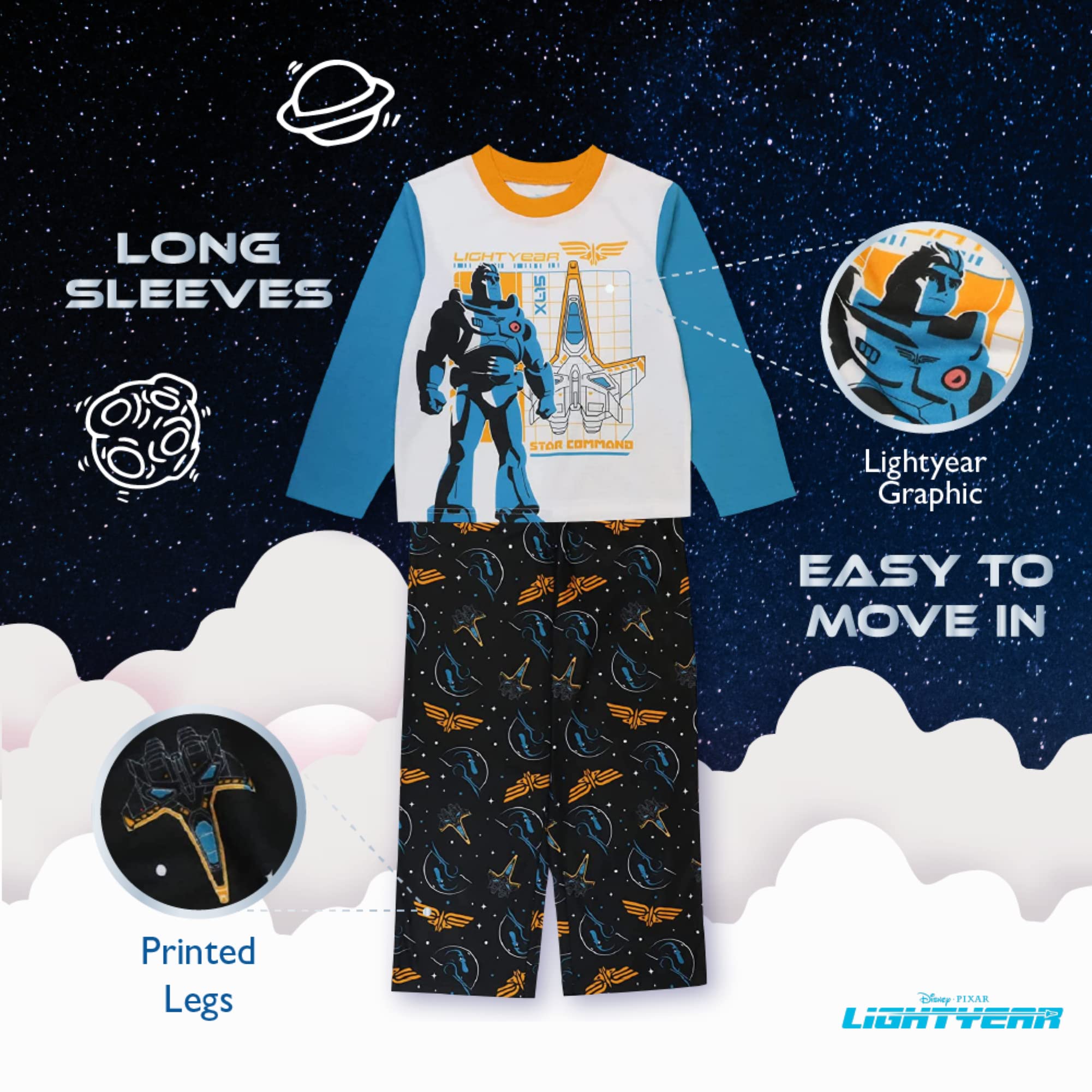 Disney 2-piece Loose-fit Pajama Set, Soft & Cute for Kids Pyjama Set Jungen
