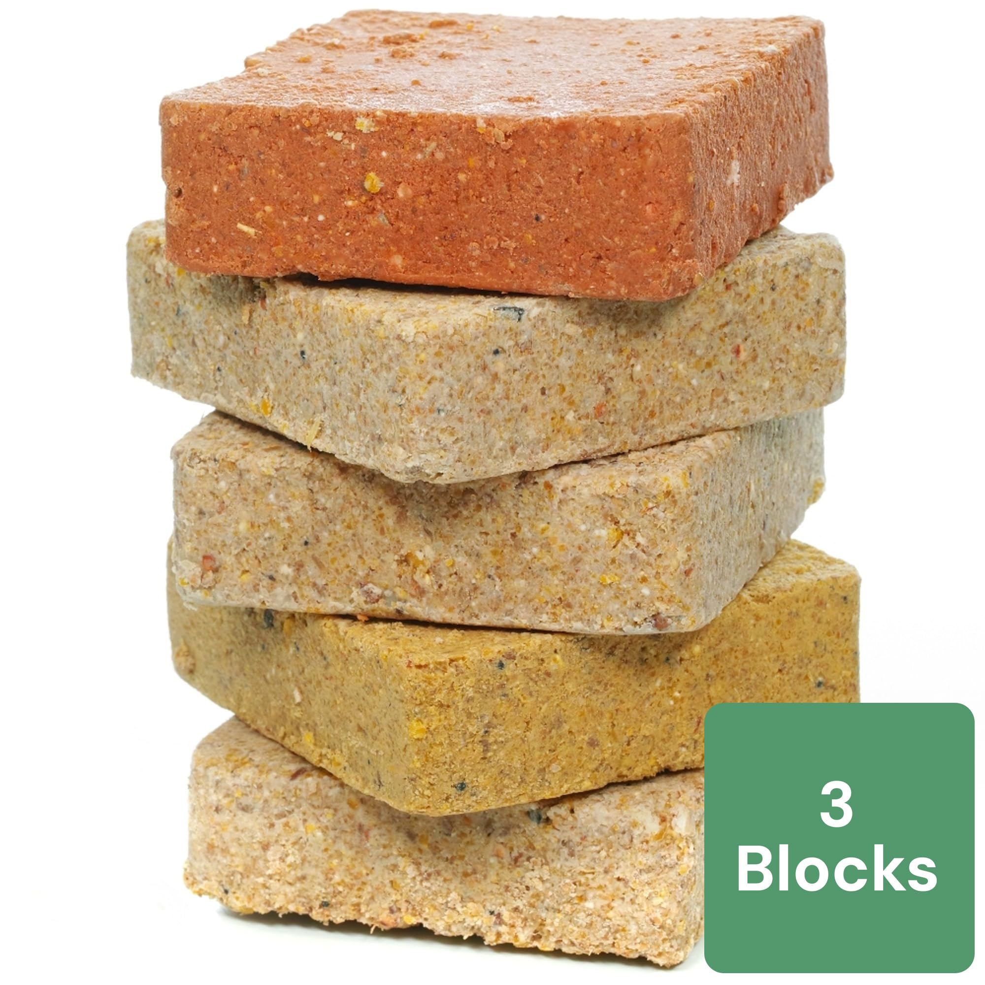 GardenersDream Suet Fat Blocks | Premium Garden Wild Bird Food | Enhanced Formula | Naturally Blended, High in Energy & Protein-Rich Feed | Full of Nutritious Fibre & Moisture (Mixed, 3) — view 3