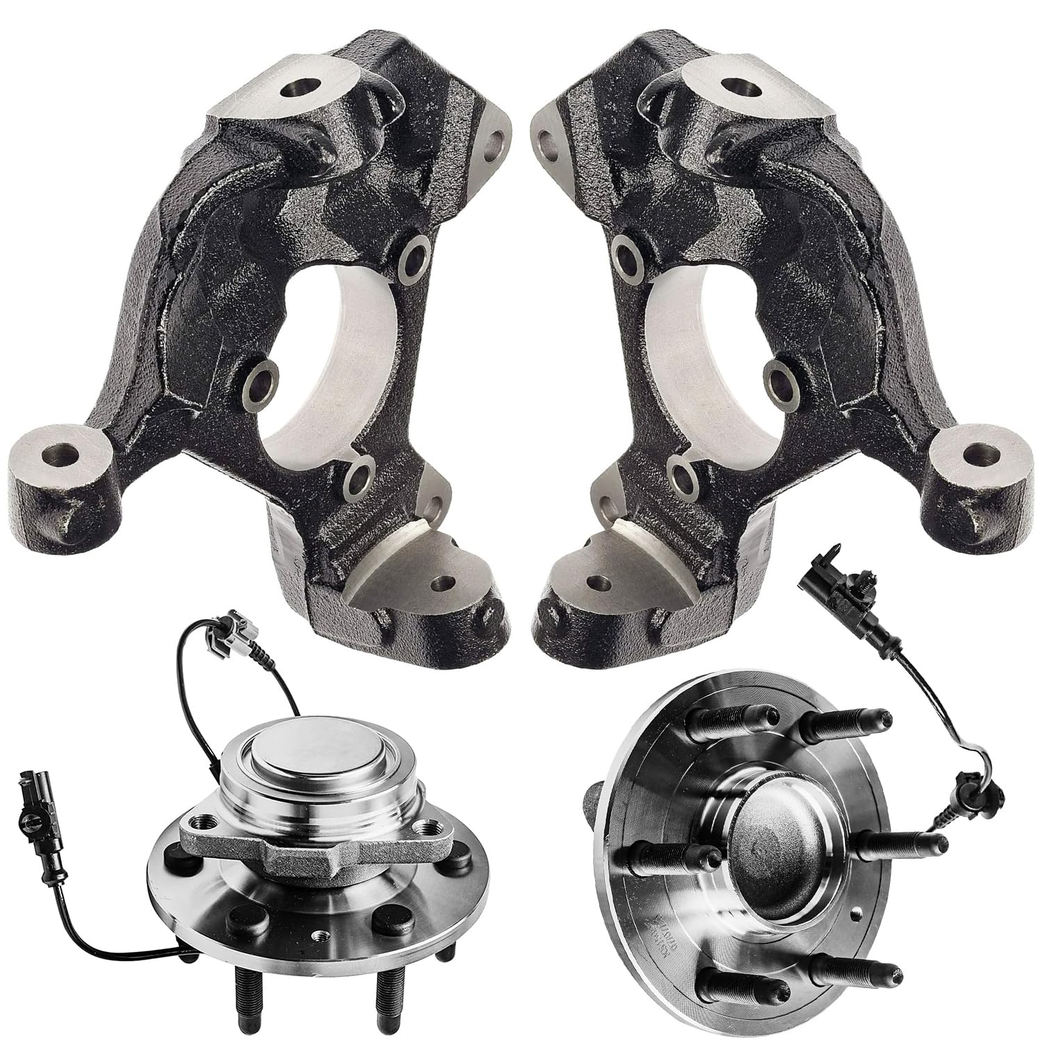 Detroit Axle - RWD Front Loaded Knuckles Kit for 07-13 Chevy Silverado 1500