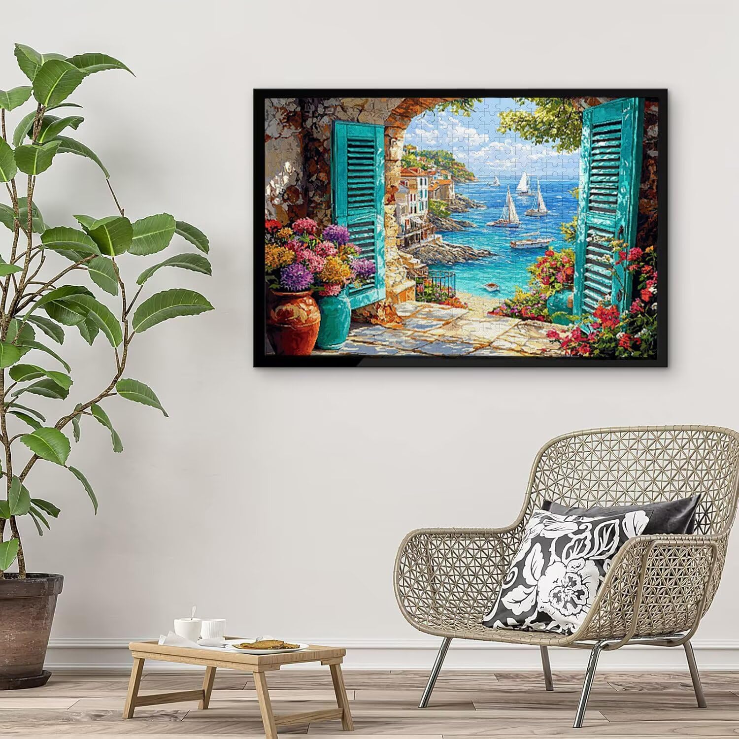 Puzzle in Legno per Adulti 1500 Pezzi | Vista sul porto| Giocattoli Educativi | Puzzle Adulti E Famiglie Decor | Dimensione Di 87x57cm | Regalo Adultis | Regali Natale (Formato: 34.8x22.8in) o-241