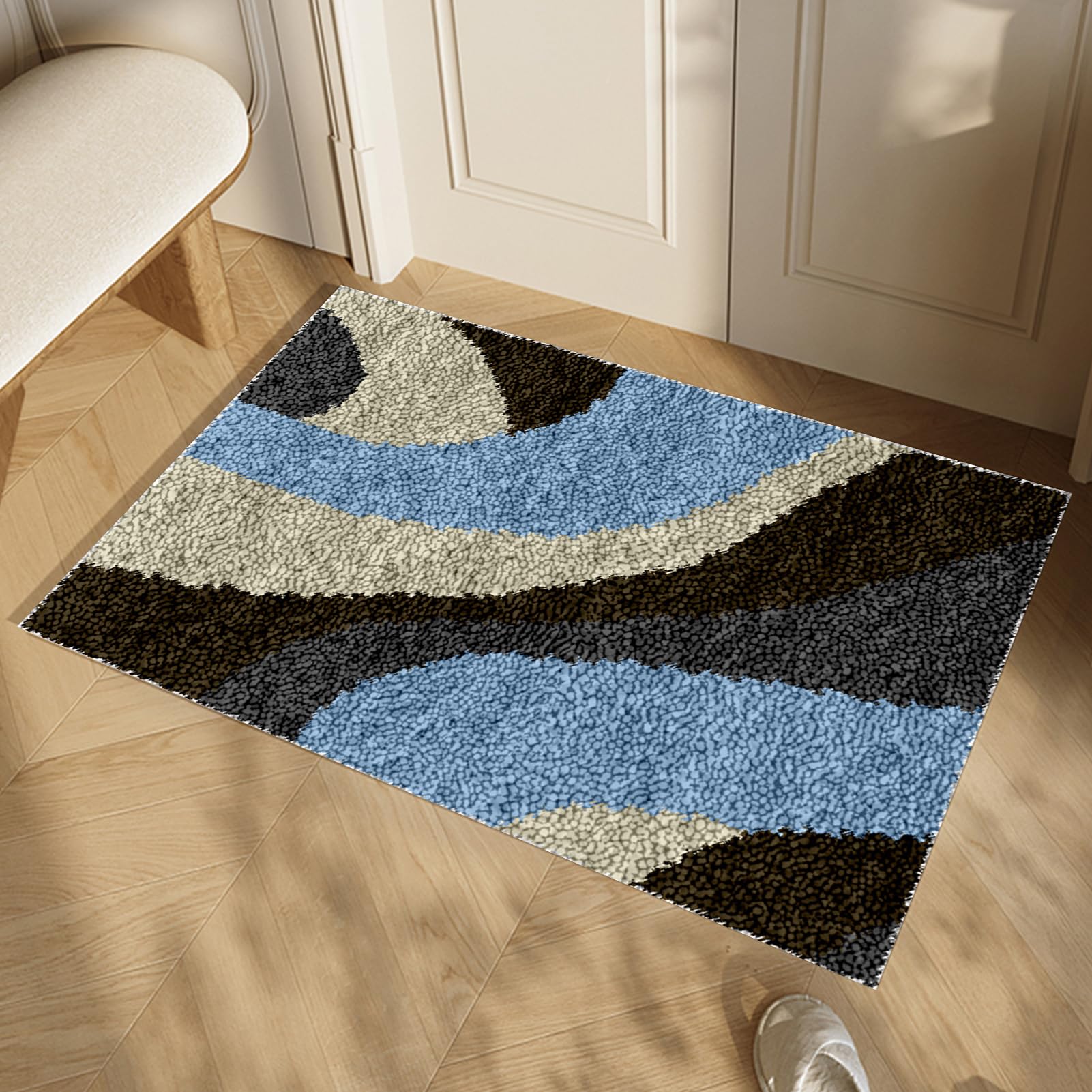 Kit di tappeti con gancio a scatto per adulti in tela stampata arazzo ricamo kit uncinetto filato cuscino pavimento per la decorazione domestica