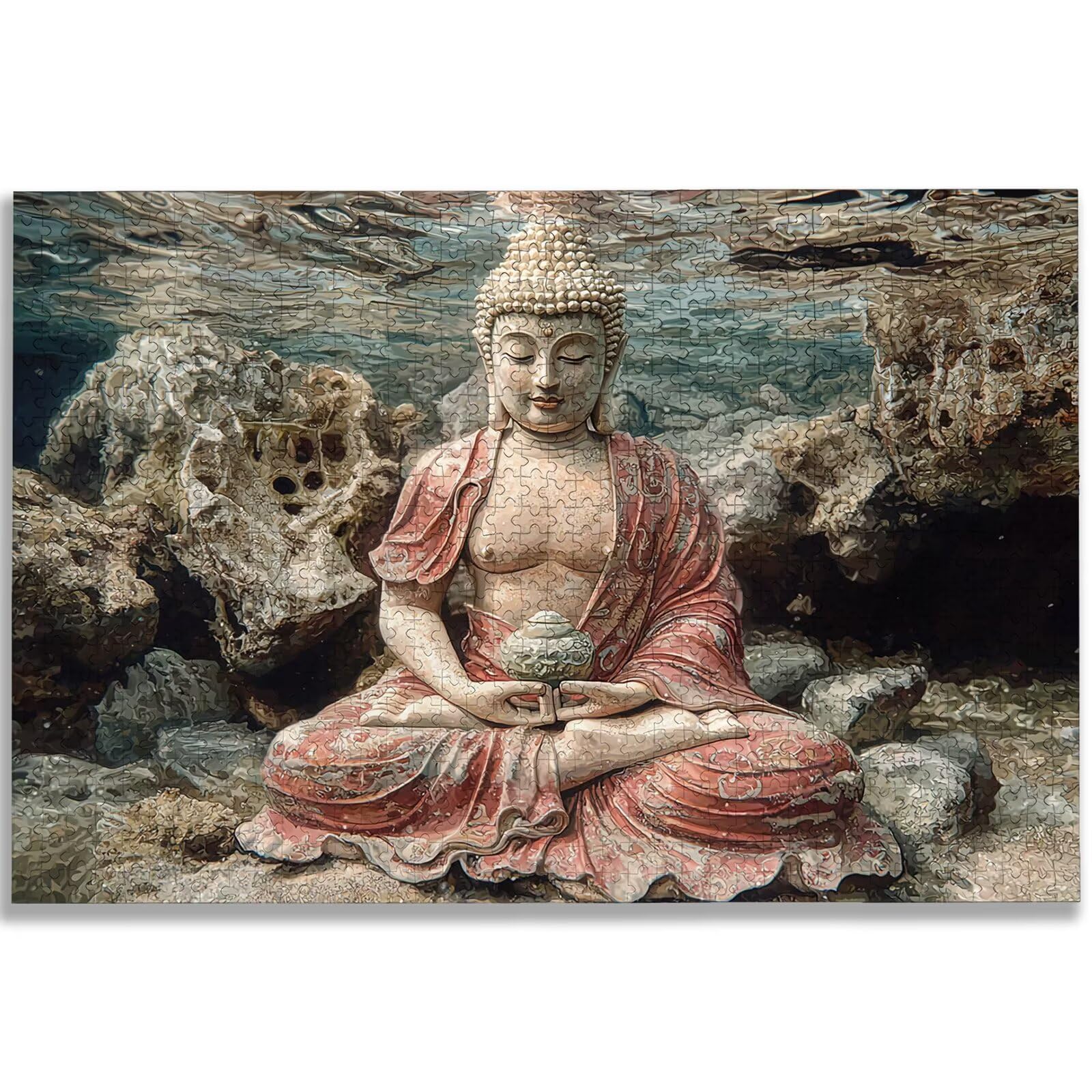 Puzzle 3000 Pezzi per Adulti, Puzzle Zen3000 Pezzi Arte per Adulti e Ragazzi, Misura: 122x80 cm, Puzzles Statua in Legno Impegnativi, Puzzles per Idea Regalo Donna e Uomo, Decorazioni Casa, -3340