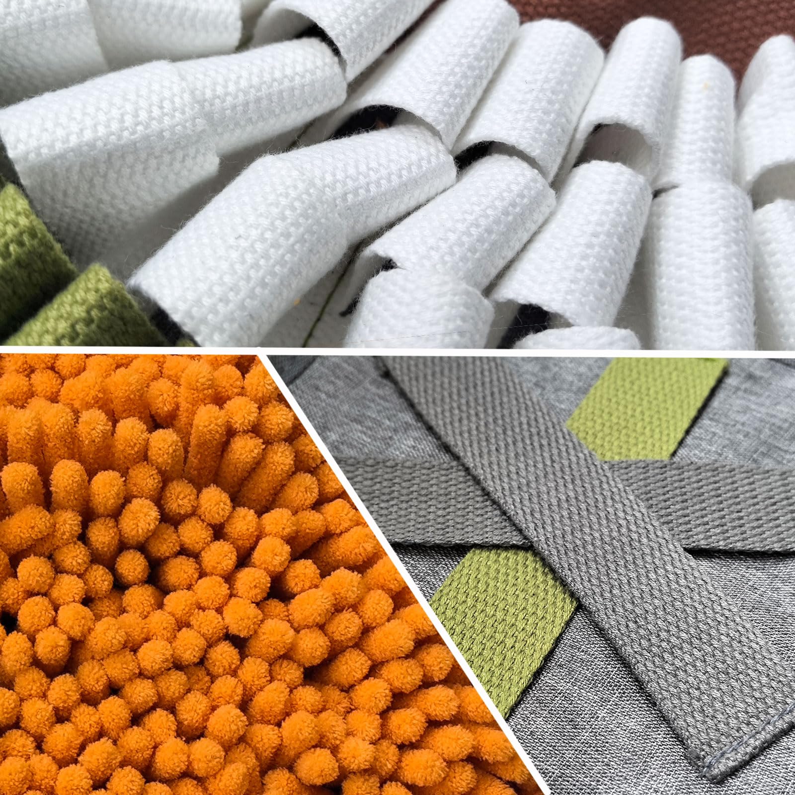 Alfombra Olfativa Perros, Juguetes Perros Interactivos Alfombra Olfato Perro Manta Olfativa Perro Accesorio de Entrenamiento Snuffle Mat (Verde)