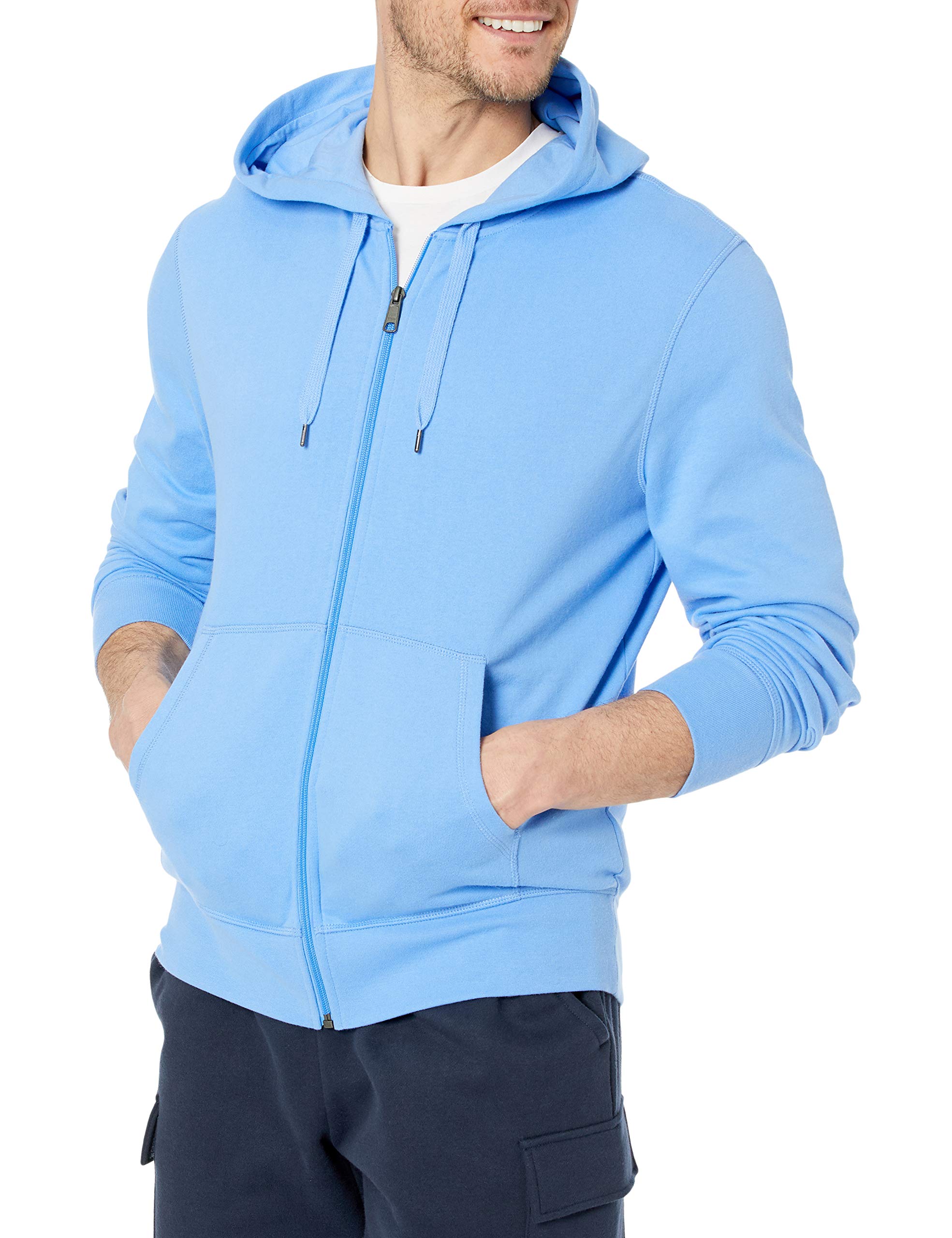 Amazon Essentials Hombre Sudadera Ligera de Felpa Francesa con Cremallera Completa y Corte Cómodo