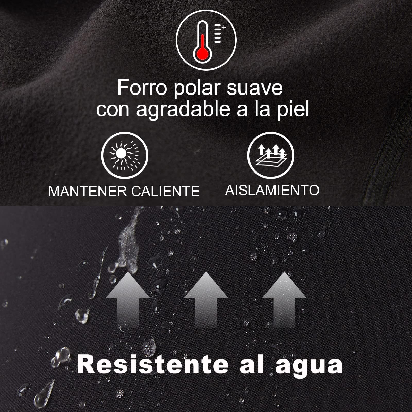 ineepor Leggins Termicos Mujer Invierno Mallas Termicas Mujer Leggings Térmicos Forro Polar Bolsillos Cintura Alta
