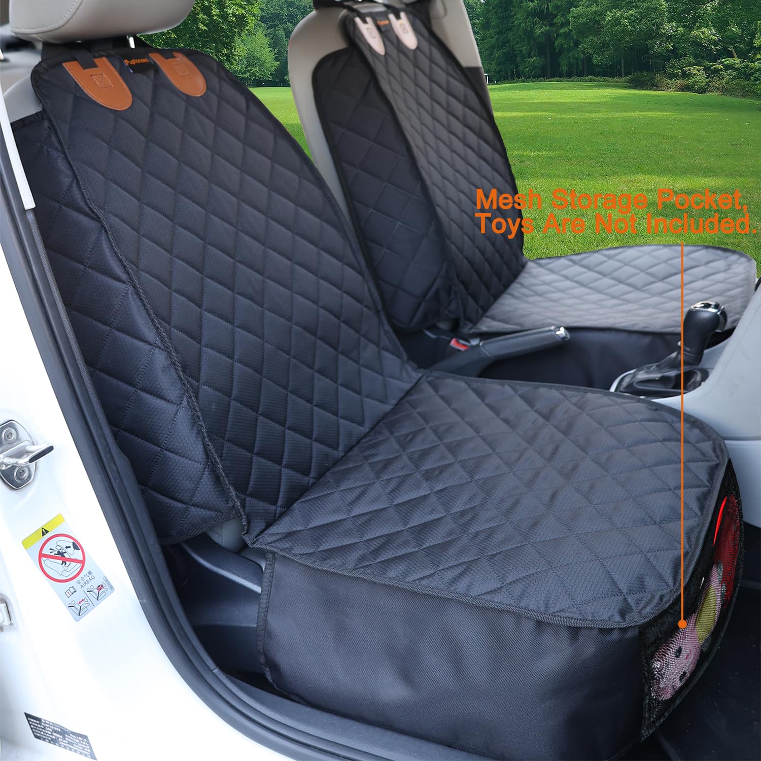 Pet Items - Funda de asiento para coche y perro, funda de asiento delantero para perro