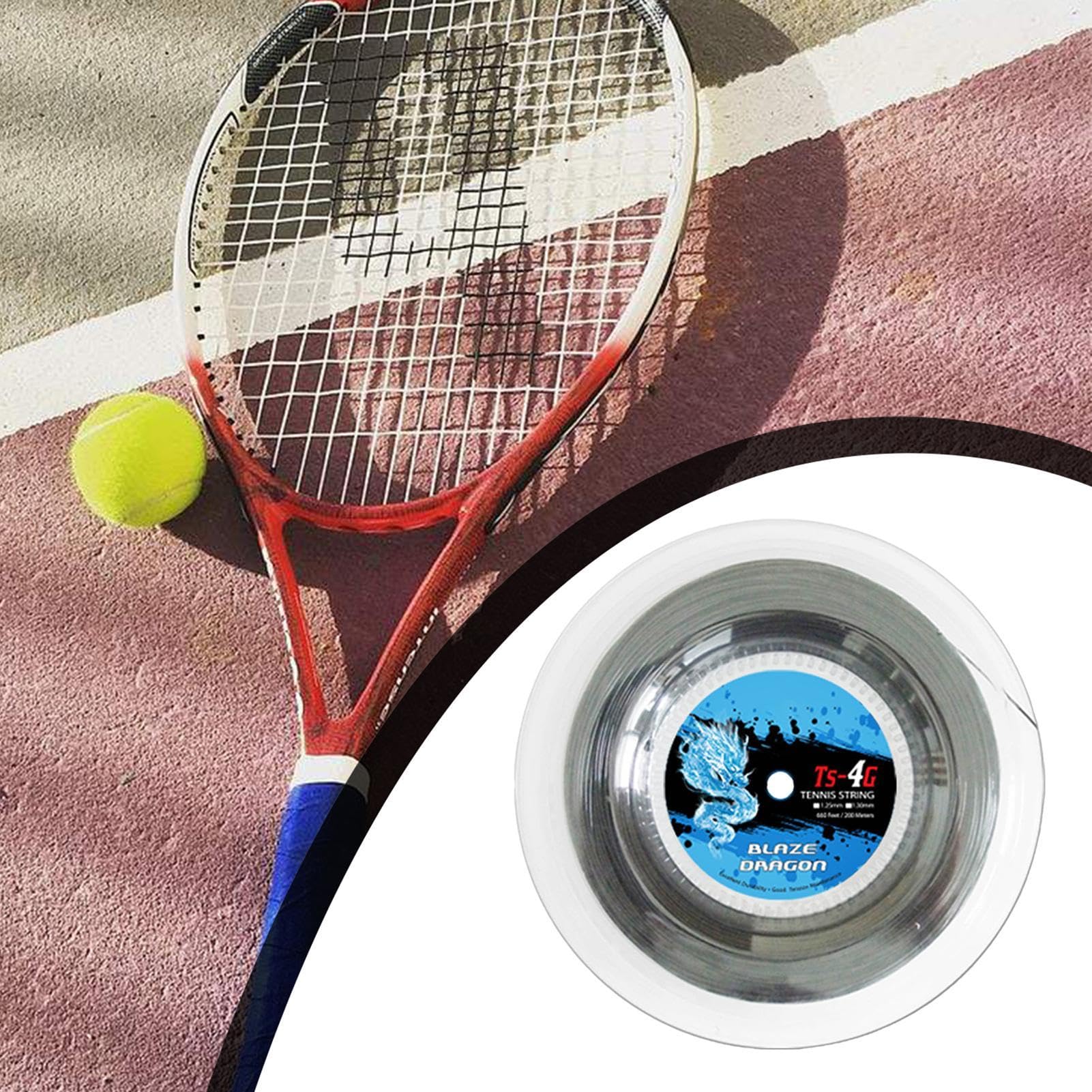 Corda per Racchetta da Tennis, Corda per Racchetta da Tennis | Corde per racchetta da tennis, Corda da tennis, filo rigido primario per pratica, filo per racchetta per persone con lesioni