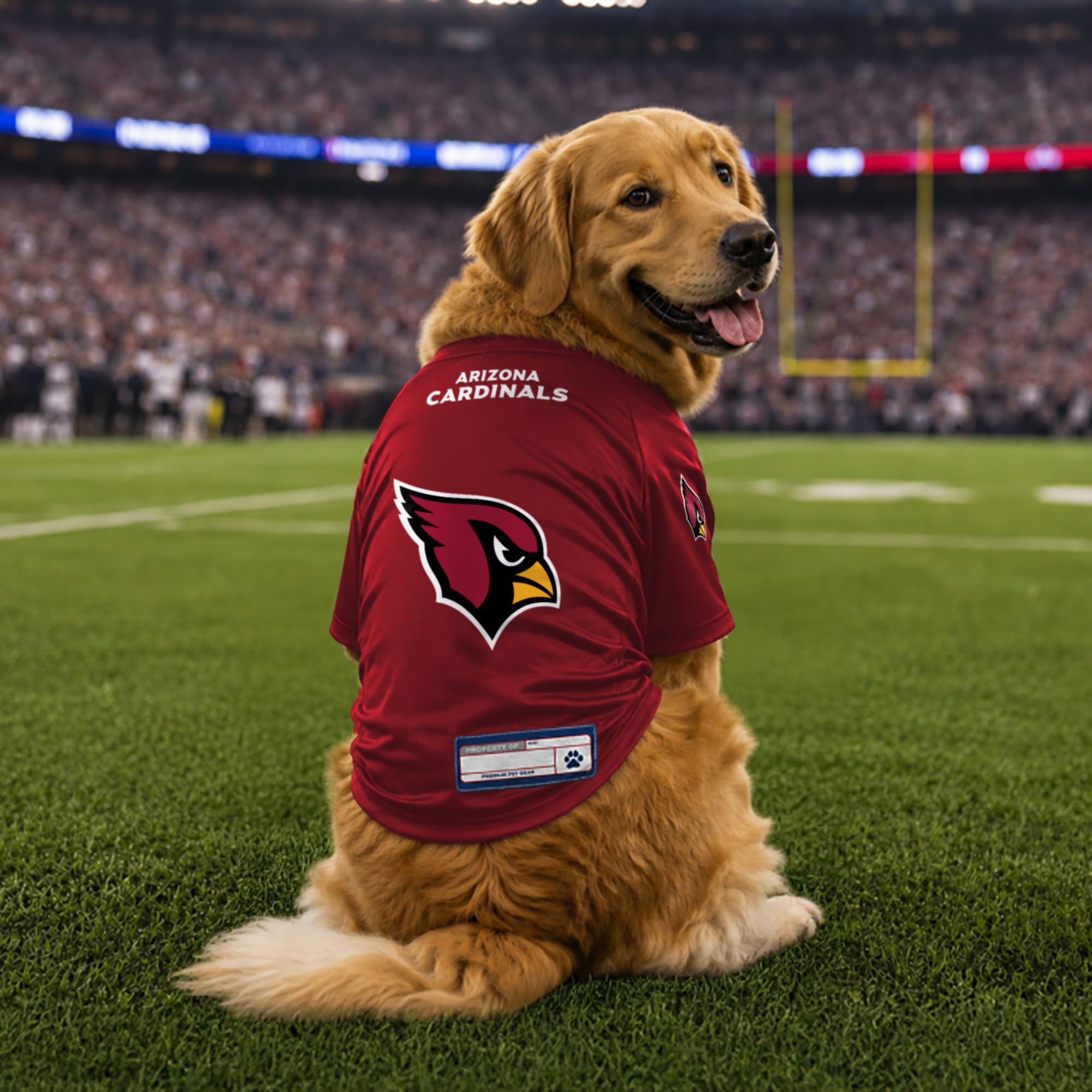 Littlearth Casacca elasticizzata per animali domestici NFL