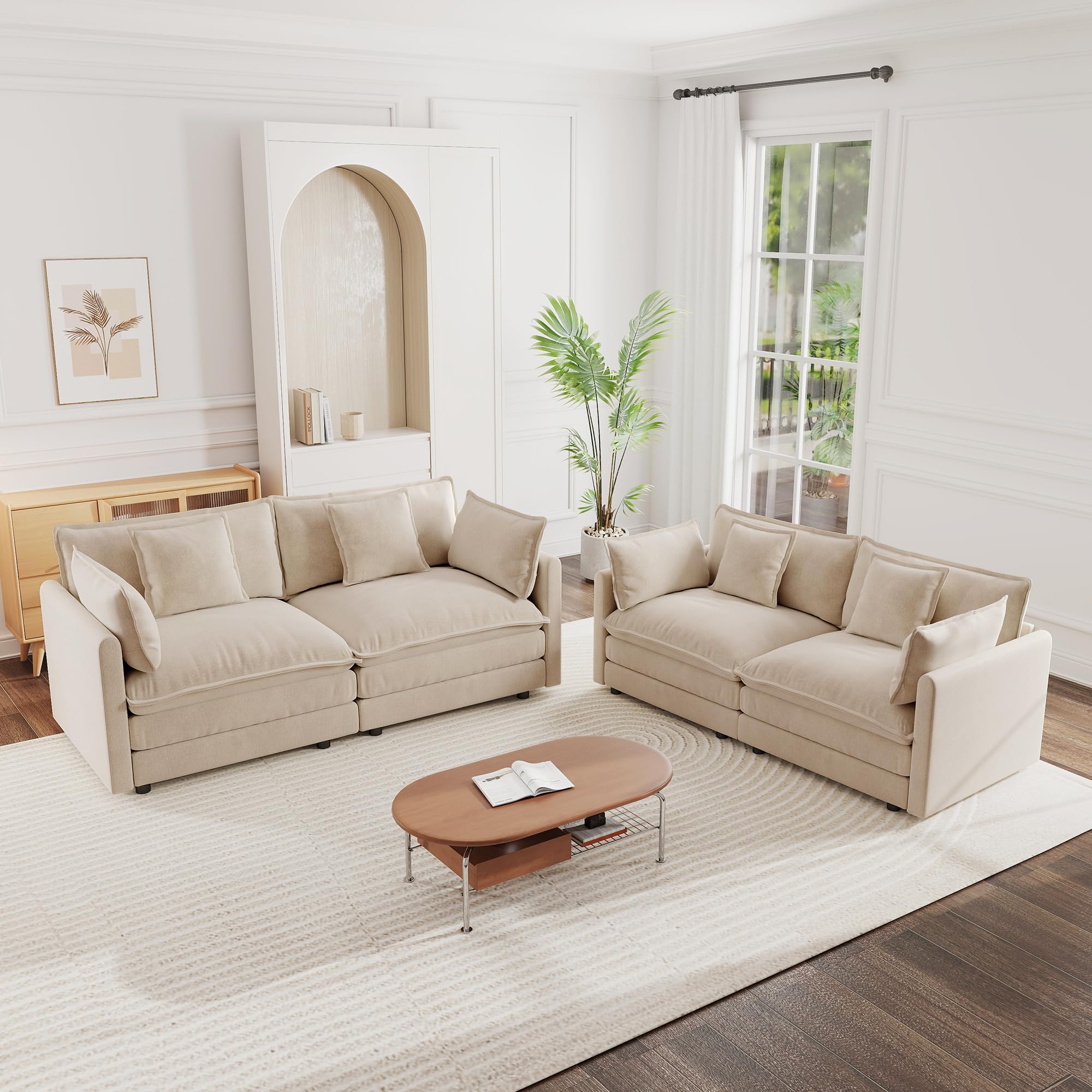VEPXXP 2 Piece Loveseat Sofa Set