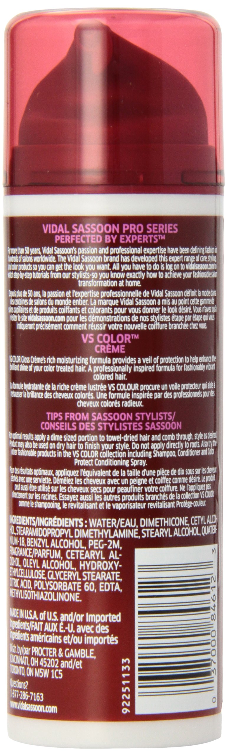 Vidal Sassoon ColorFinity Gloss Creme, 5.1 Oz (packaging may vary)