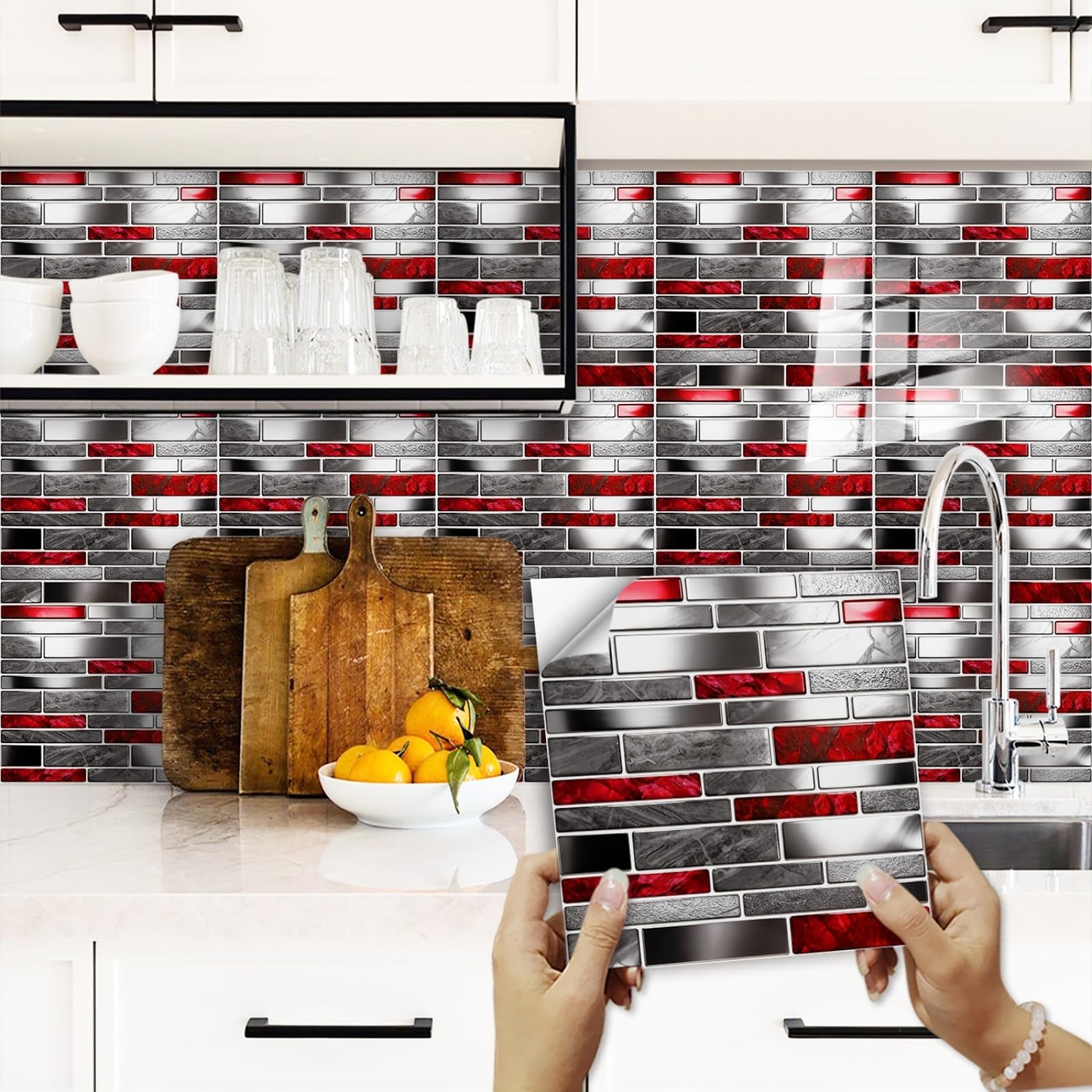Naklejki na płytki kuchenne 30 x 30 przyklejane do płytek ściennych samoprzylepne naklejki na płytki
