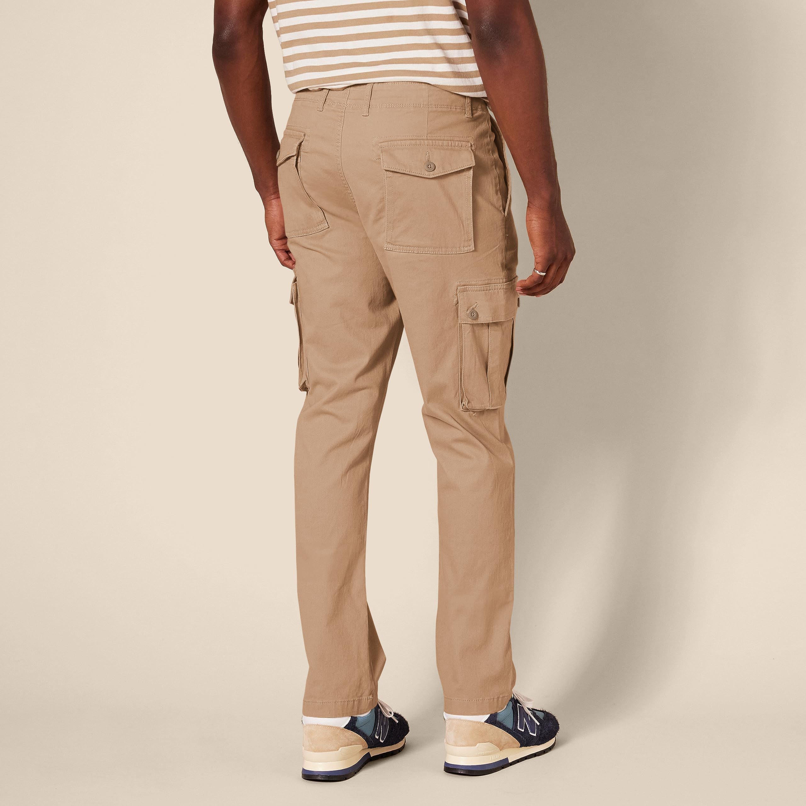 Amazon Essentials Uomo Pantaloni Cargo Elasticizzati e Aderenti (Disponibili nelle Taglie Big & Tall)