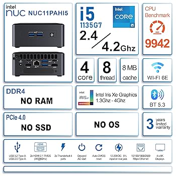 Amazon.co.jp: Intel (インテル) 第 11 世代 NUC11PAHI5 ミニ PC