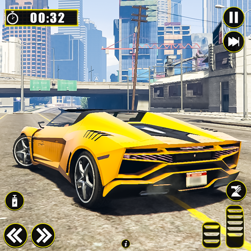 Racing Car Driving Open World Simulator Urban City