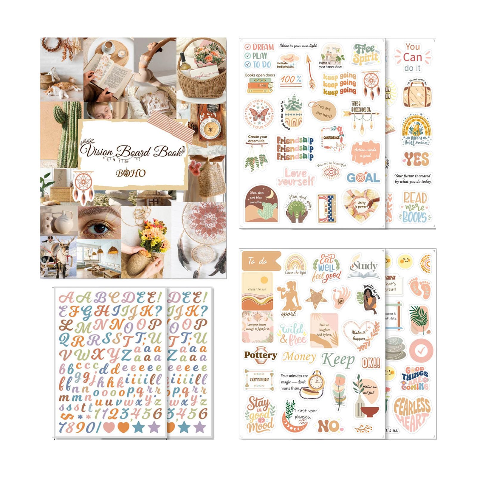 Sticker Booklets Artistic Decorative Stickers for Scrapbooking Journaling Art Craft, Album, Bullets Journaling, Journal Scrapbook Sticker
