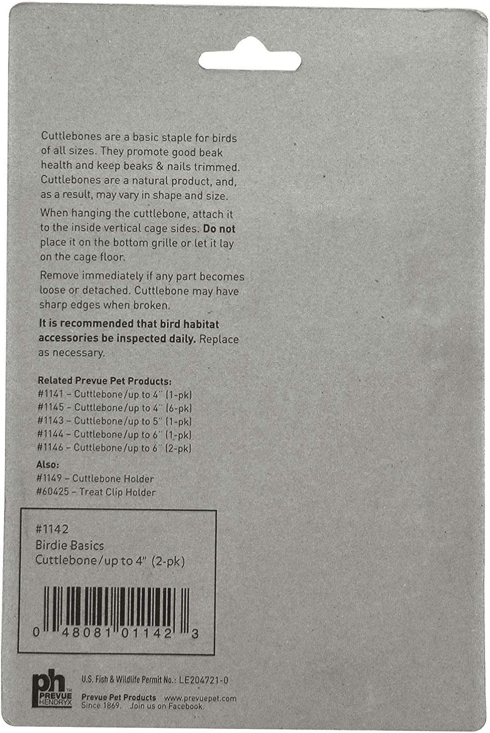 Prevue Pet Products Cuttlebone, Small 4-5 Inch (24 Count)