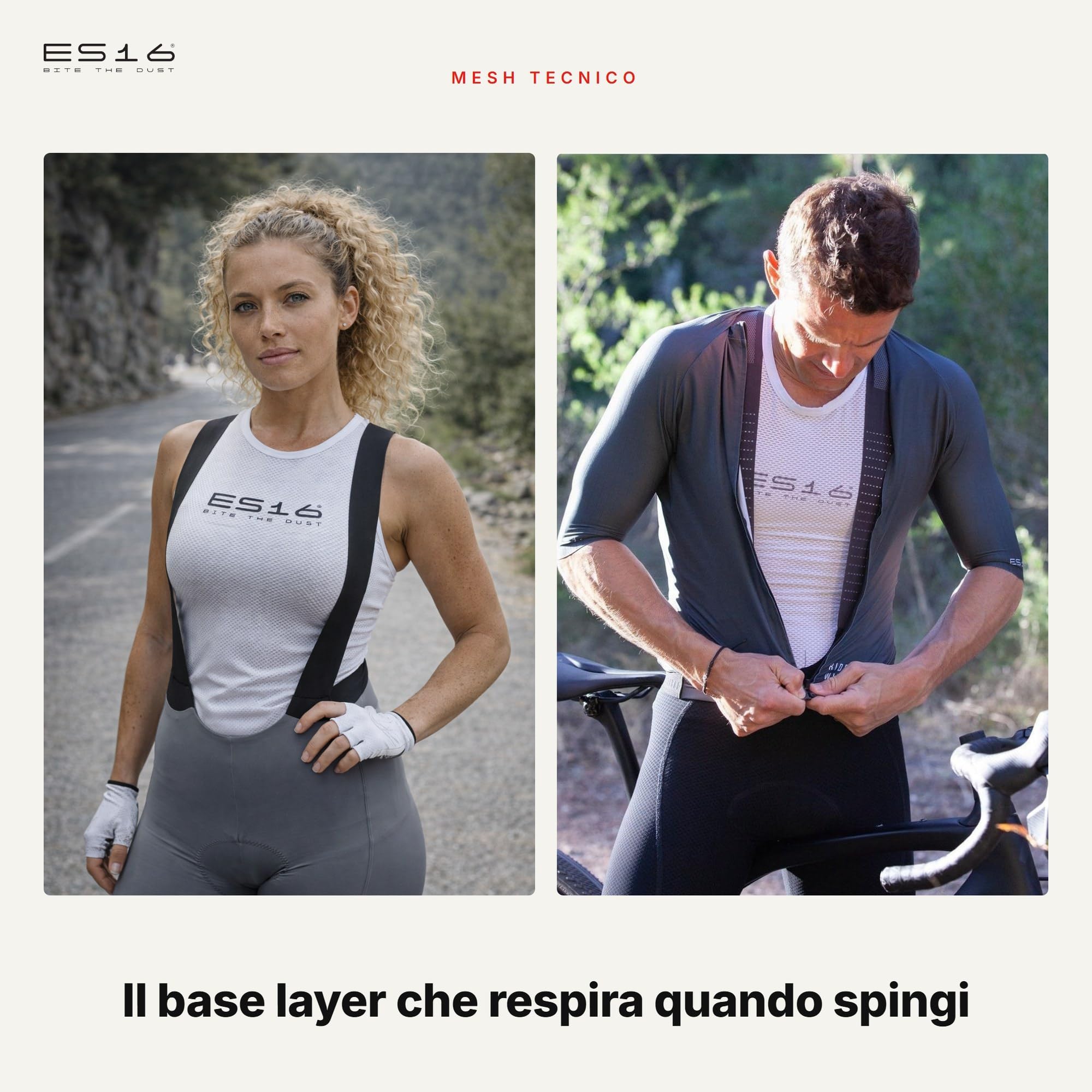 Sottomaglia Intima Senza Maniche in Mesh da Ciclismo e Spinning Unisex