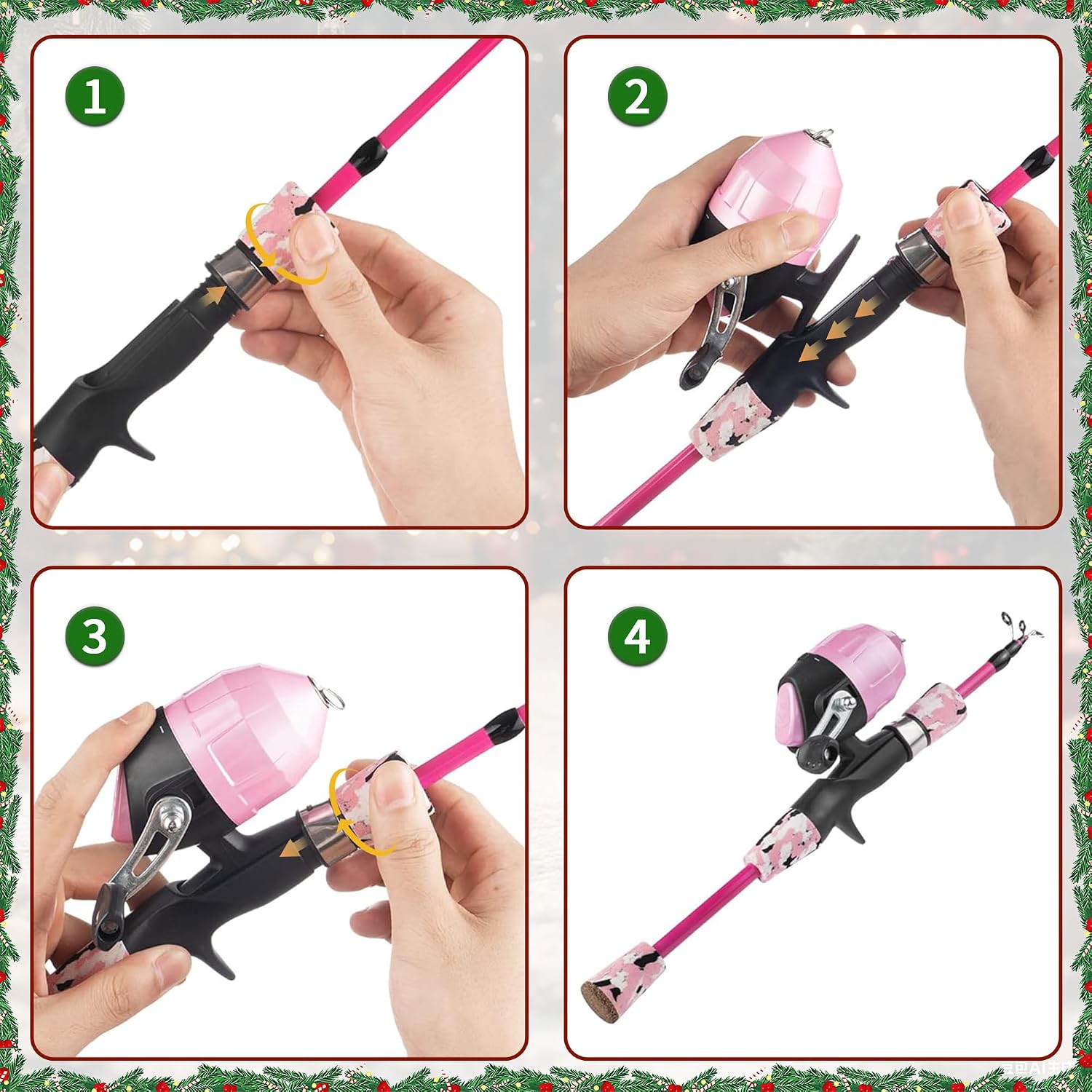 Kids Fishing Pole Kit Set，Portable Telescopic Fishing Rod and Reel Combo Full Kits for Boys, Girls, Beginner, Youth