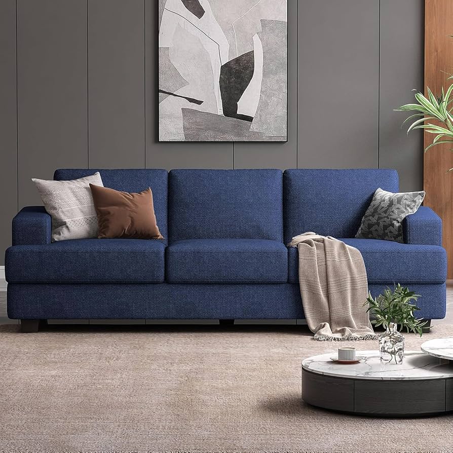 Amazon.com: COPIAE 89 Inch Sofa with Extra Deep Seats Oversize, 3