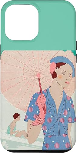 Vista 22 de iPhone XS Max Art Taste Beauty Leaves of Feminine Elegance Umbrella Lady Case