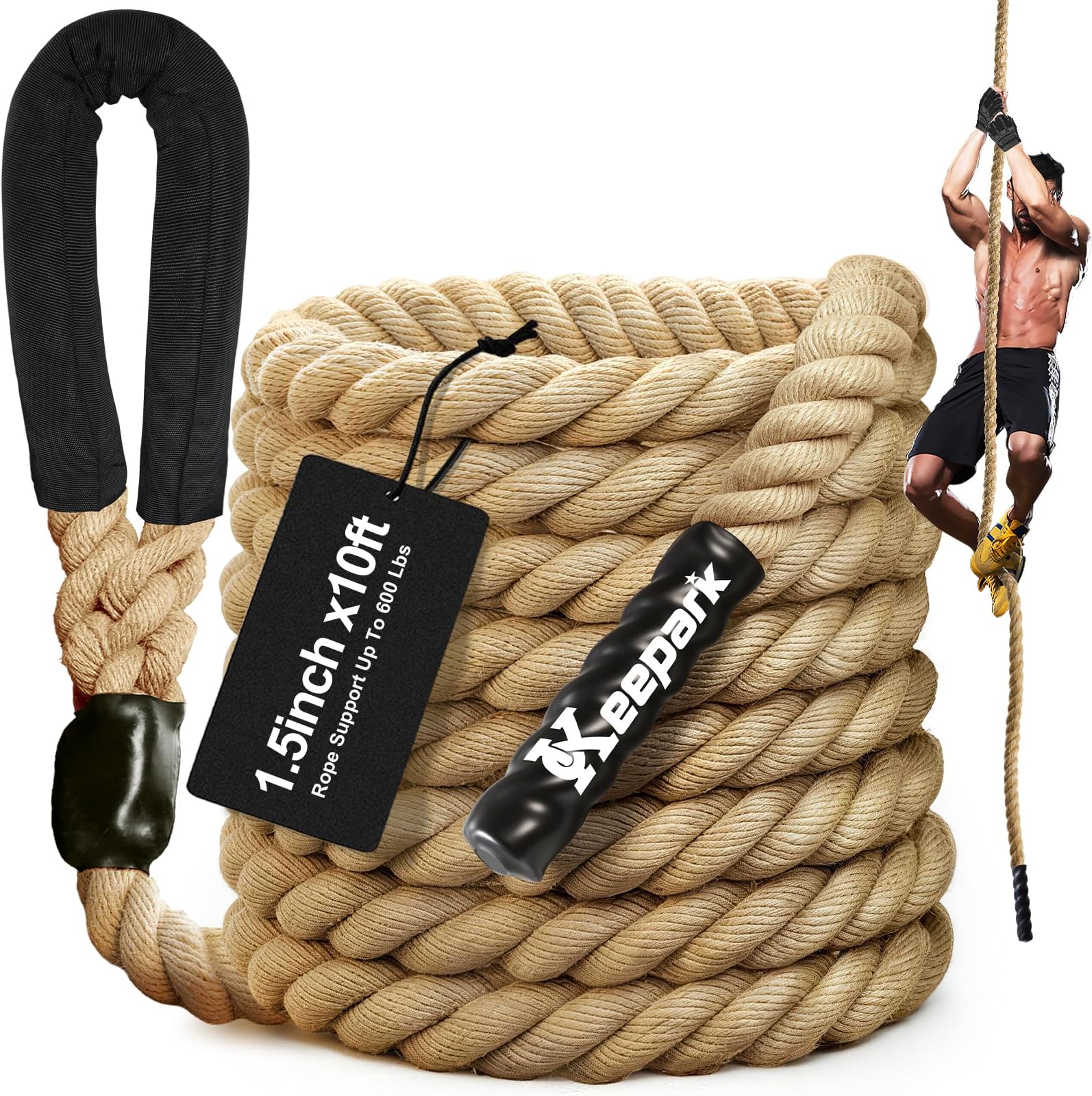 Climbing Rope, 1.5 Inch in Diameter, No Mounting Bracket Included
