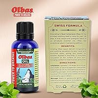 Vista 6 de Aceite de masaje y aromaterapia Olbas, 1.01 fl oz, aceite para masaje corporal, remedios herbales suizos con aceites esenciales puros para masajes