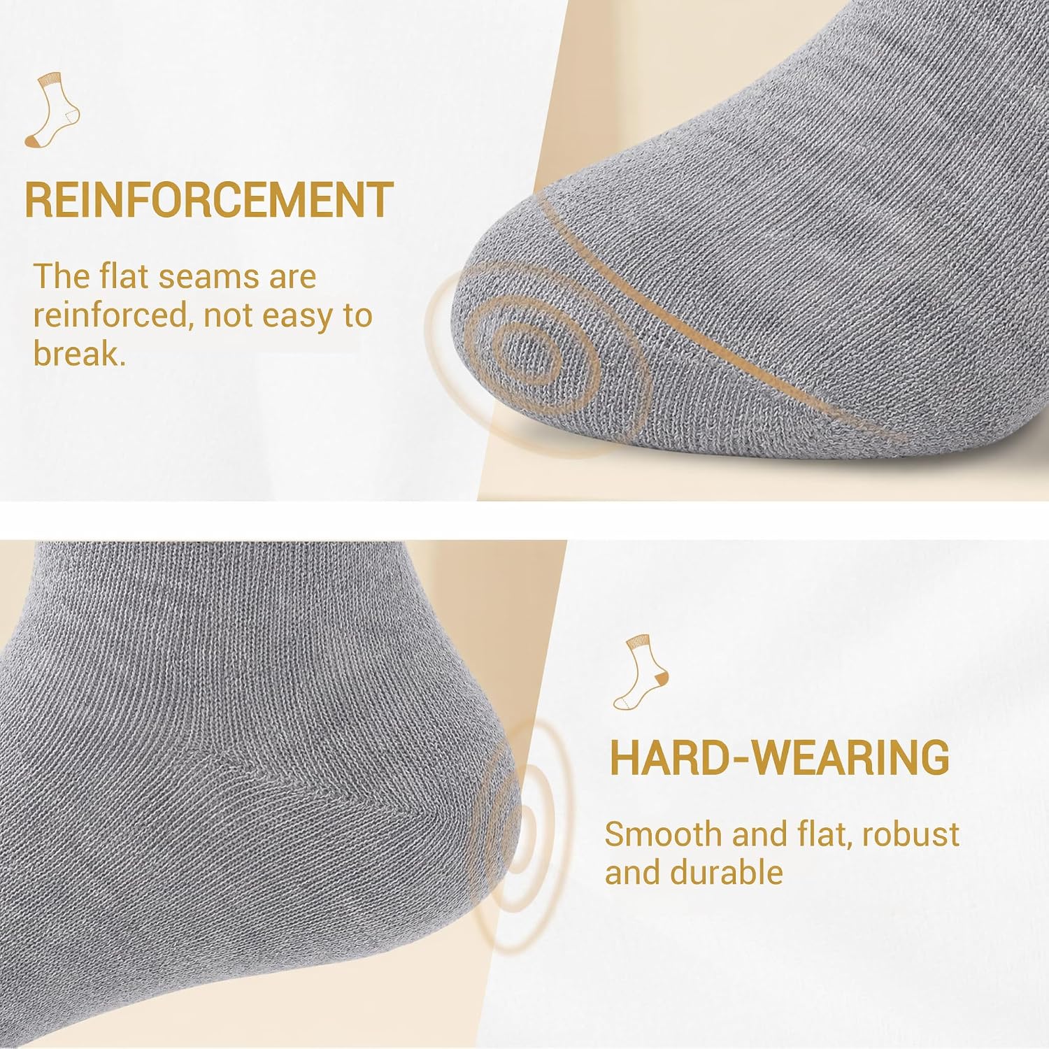 Men's dress socks 10 Pairs Classic Cotton Solid Premium Business crew Socks Office Soft Comfortable Black Socks 9-15 image 4