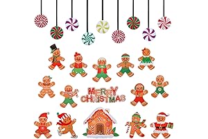 Delightful Gingerbread Magnets for Festive Fridge Embellishments